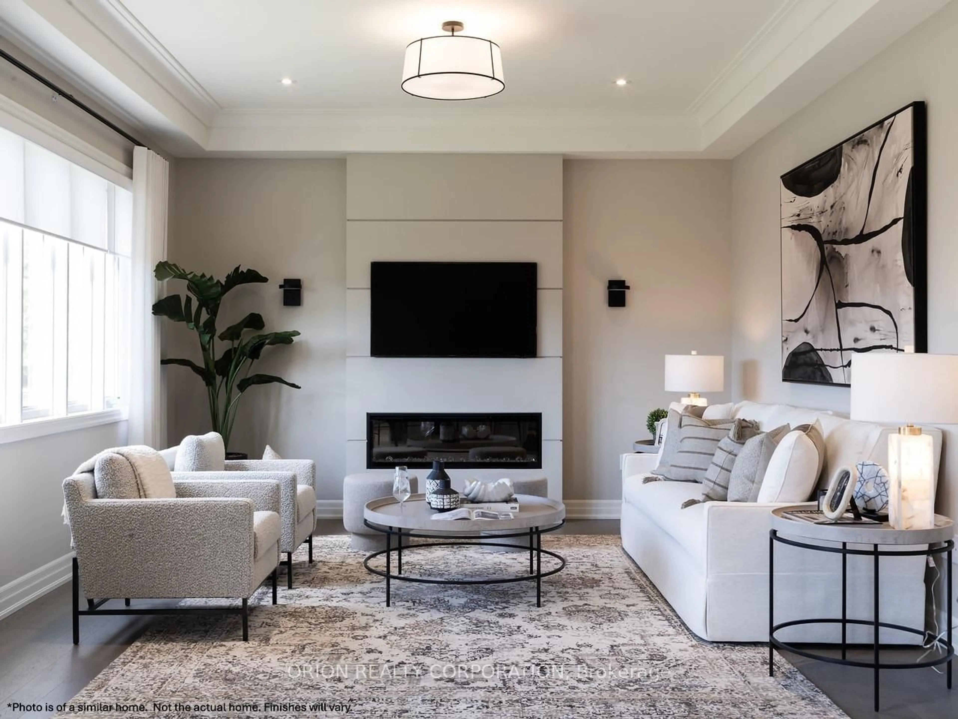 Living room with furniture, unknown for 166 Charles Bray Cres, Oakville Ontario L6L 0C7