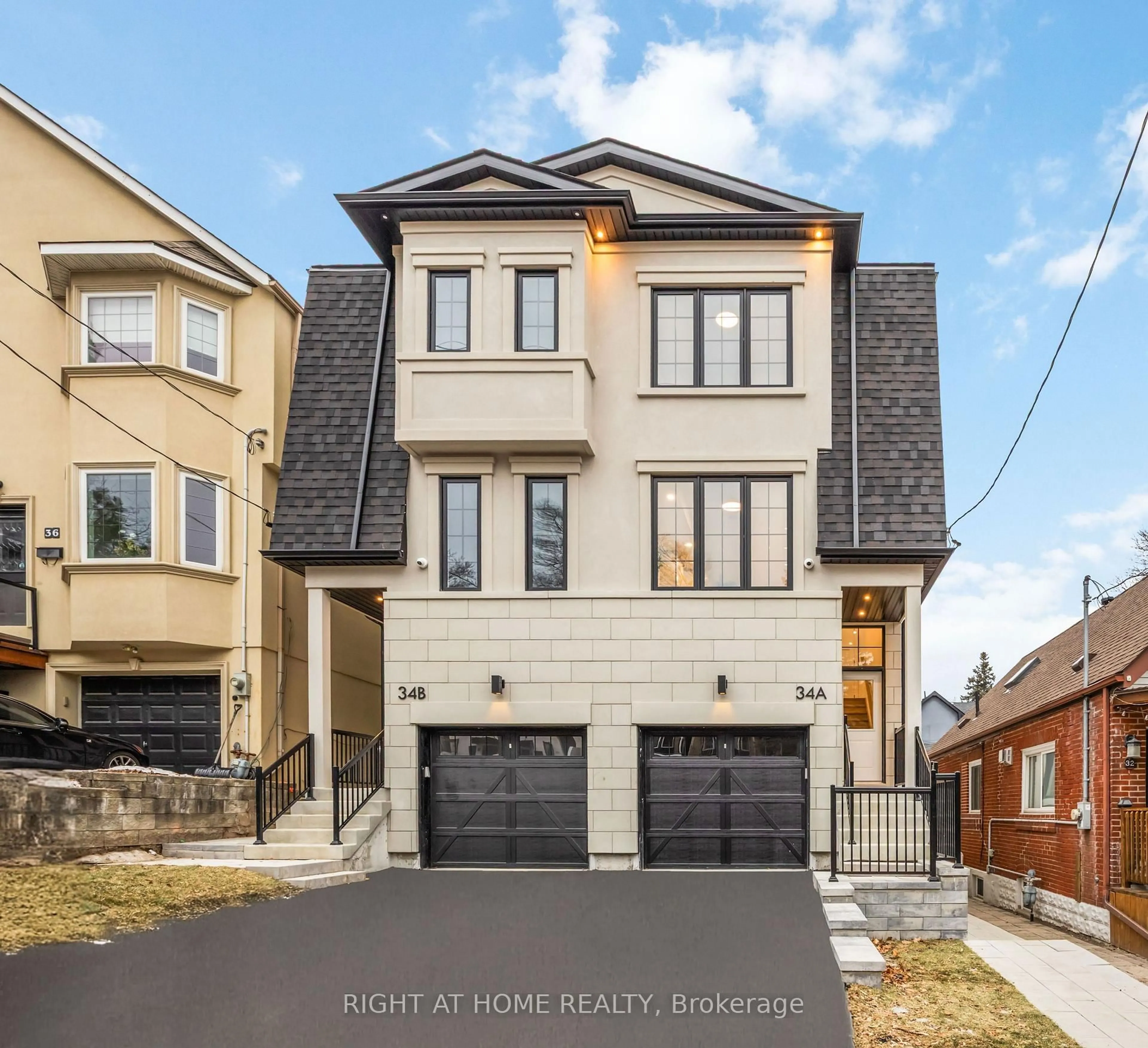 Home with brick exterior material, street for 34A Morningside Ave, Toronto Ontario M6S 1C4