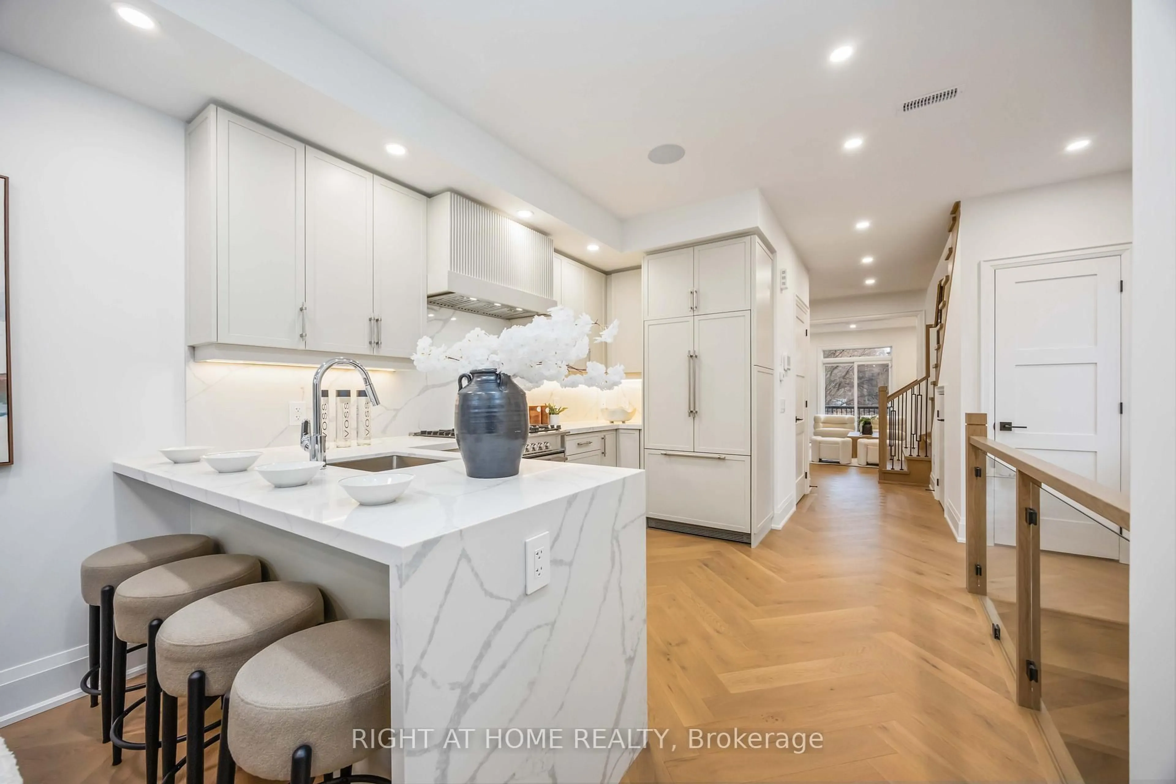 Open concept kitchen, ceramic/tile floor for 34A Morningside Ave, Toronto Ontario M6S 1C4