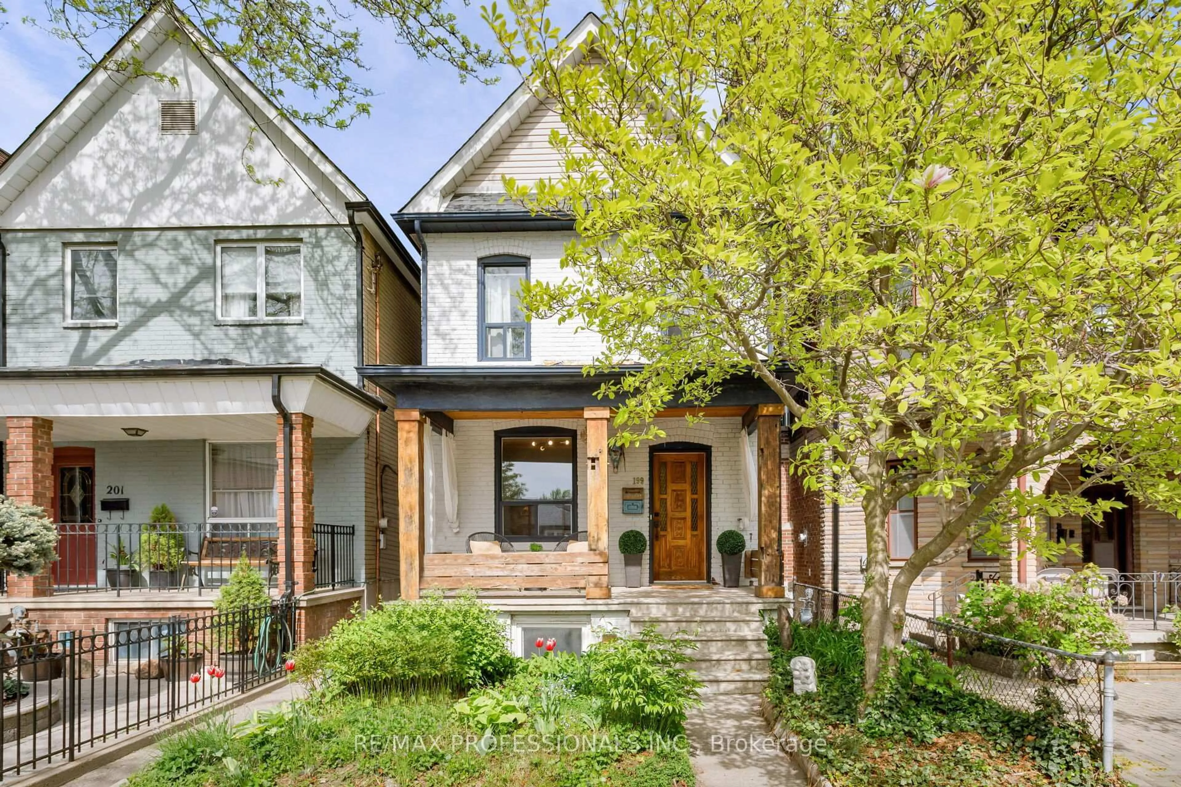 Home with brick exterior material, street for 199 Osler St, Toronto Ontario M6N 2Z2
