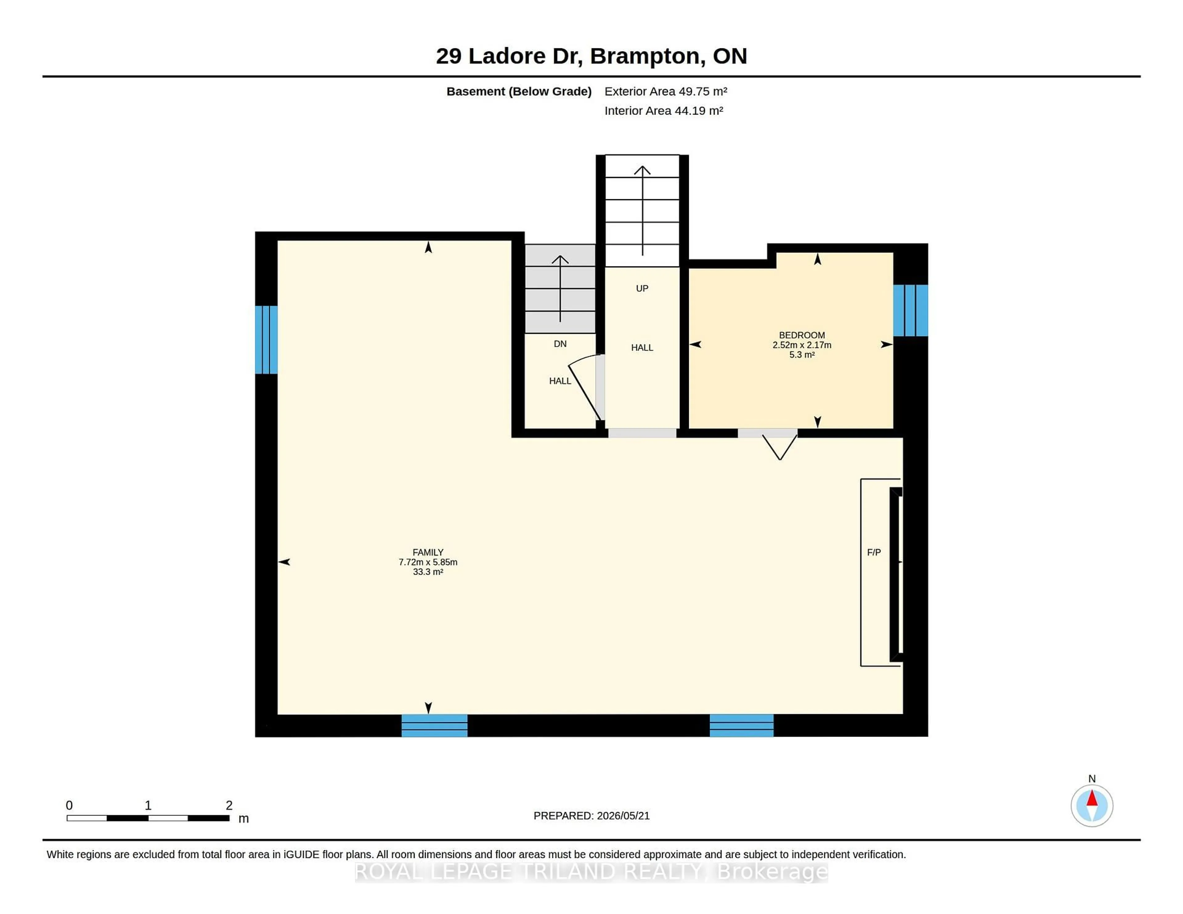 Floor plan for 29 Ladore Dr, Brampton Ontario L6Y 1V4
