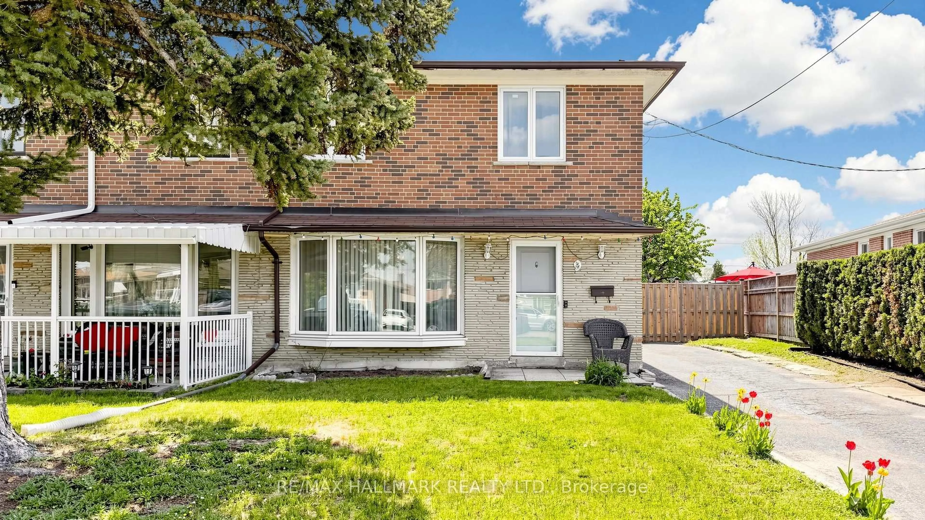 Home with brick exterior material, street for 9 Rubydale Gdns, Toronto Ontario M9L 1B8