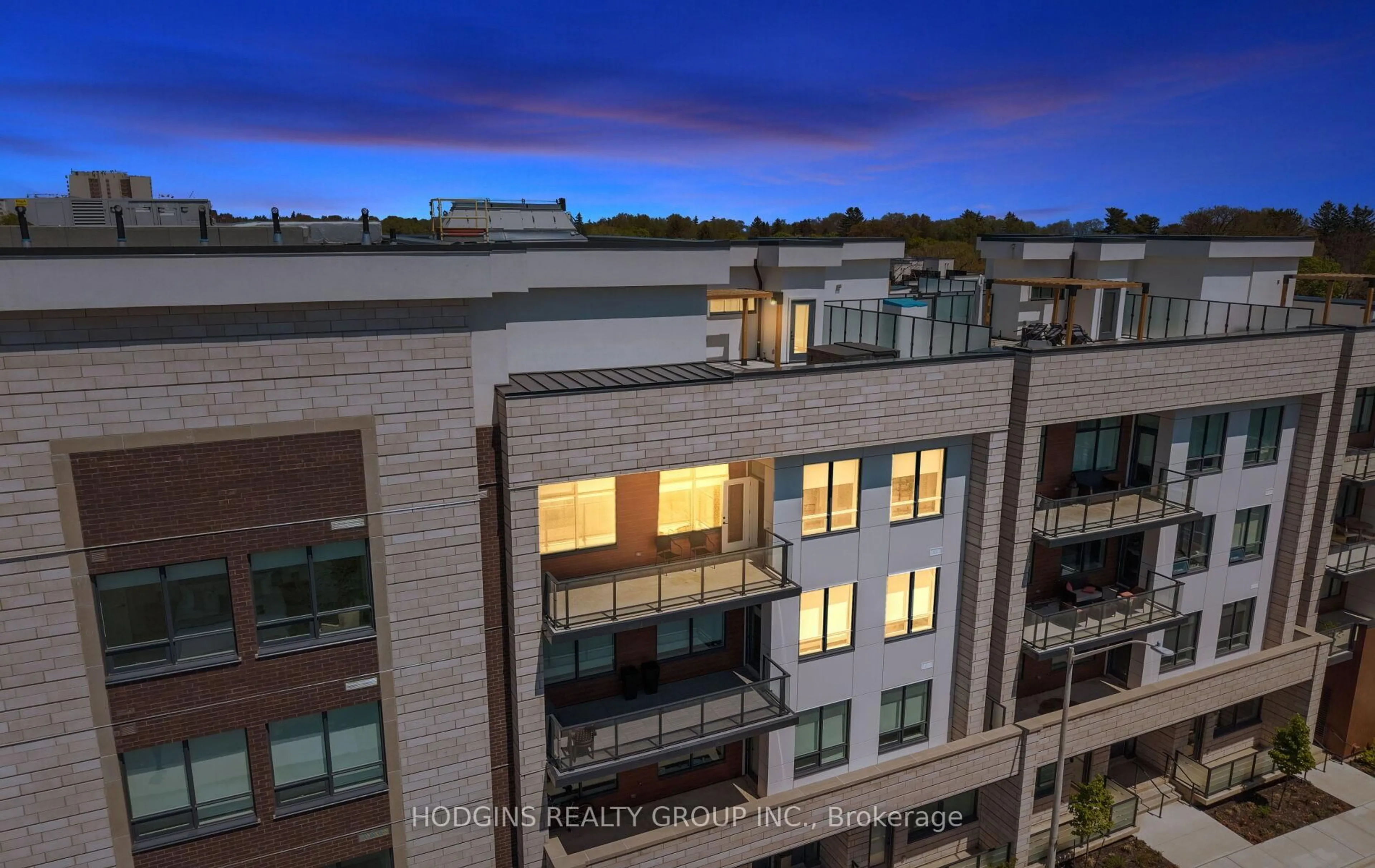 A pic from outside/outdoor area/front of a property/back of a property/a pic from drone, city buildings view from balcony for 123 Maurice Dr #414, Oakville Ontario L6K 2W6