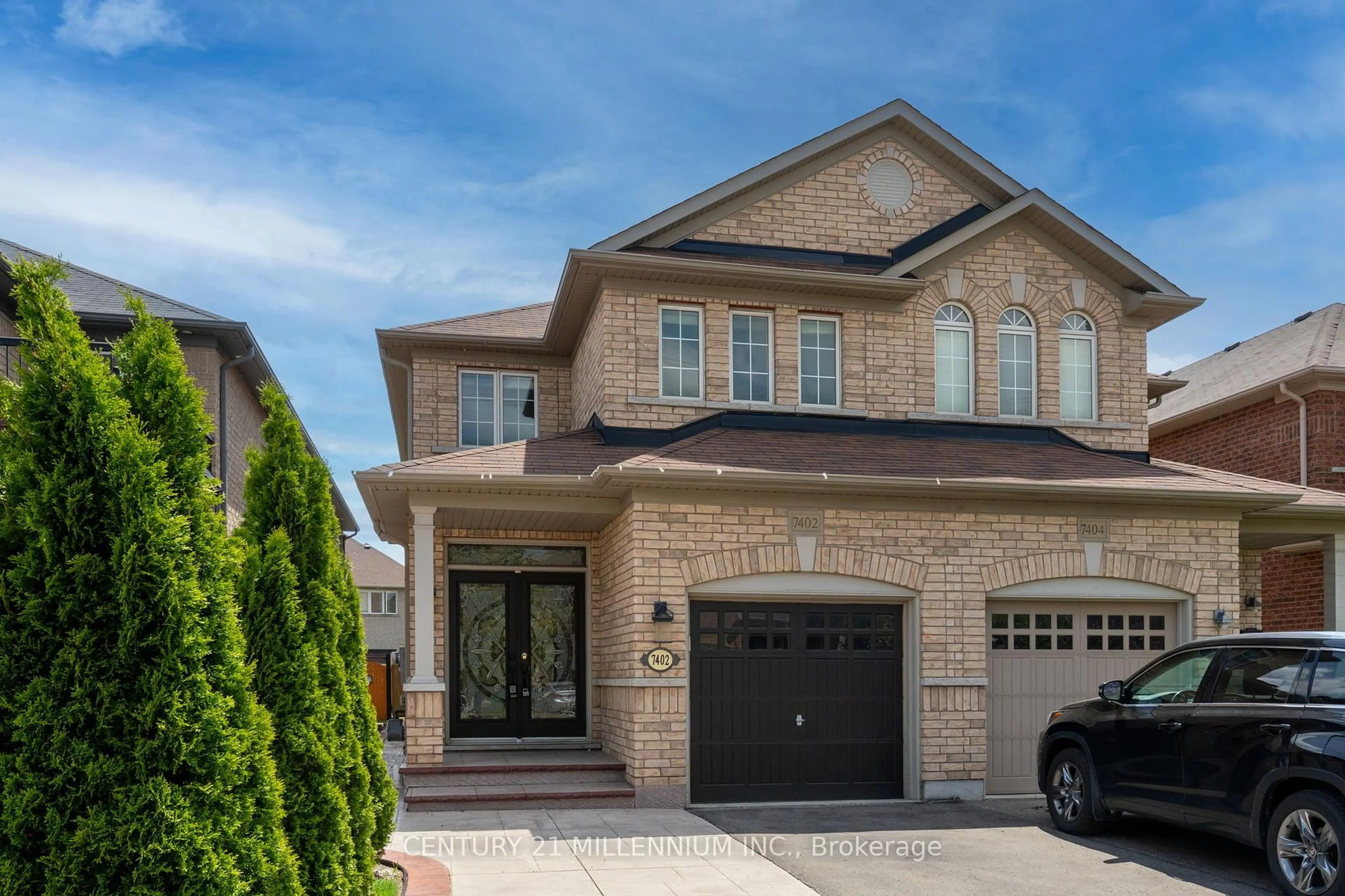 Home with brick exterior material, street for 7402 Saint Barbara Blvd, Mississauga Ontario L5W 0C3