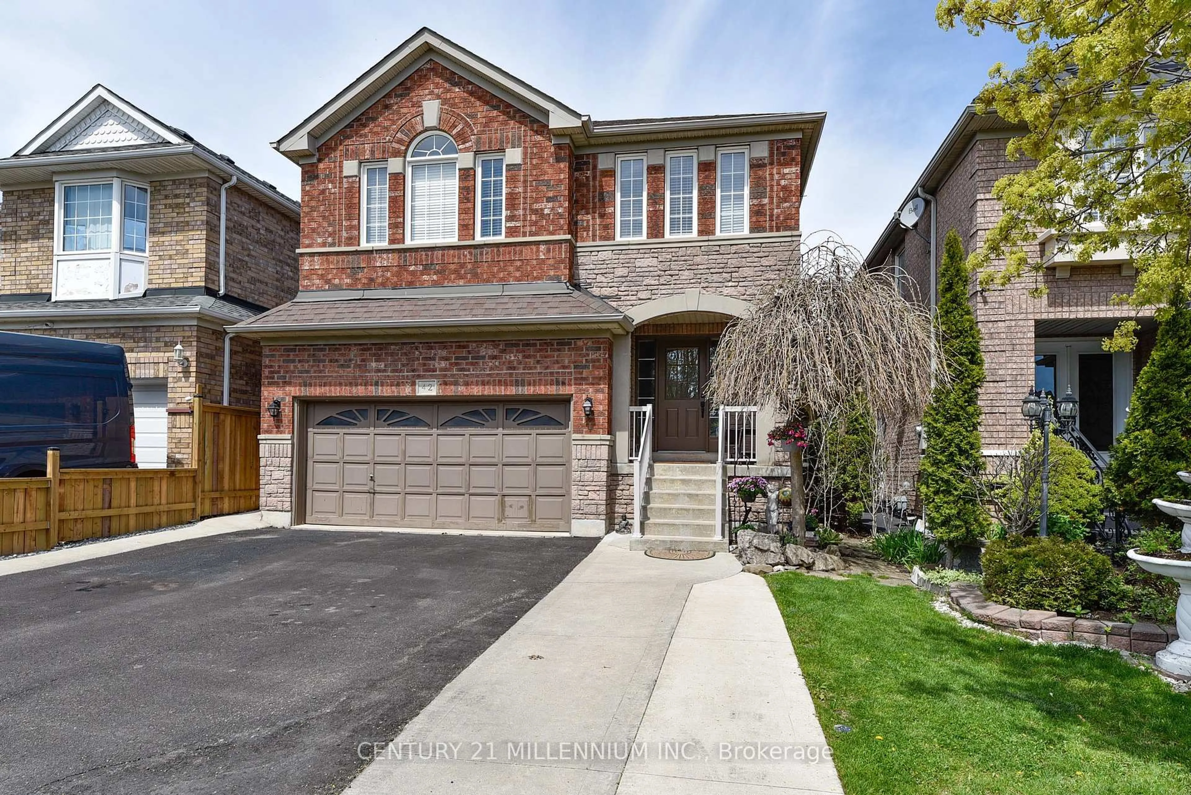 Home with brick exterior material, street for 42 Sweet Clover Cres, Brampton Ontario L6R 2Z9