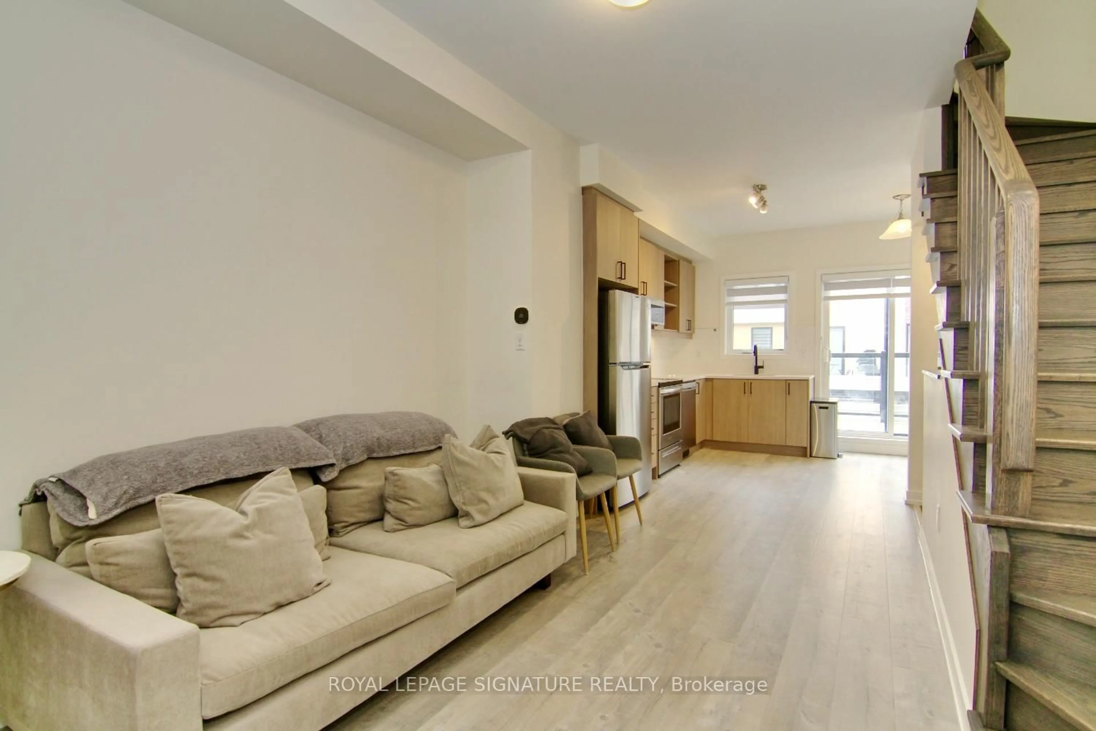 Living room with furniture, unknown for 90 Stanley Greene Blvd #2, Toronto Ontario M3K 0C8