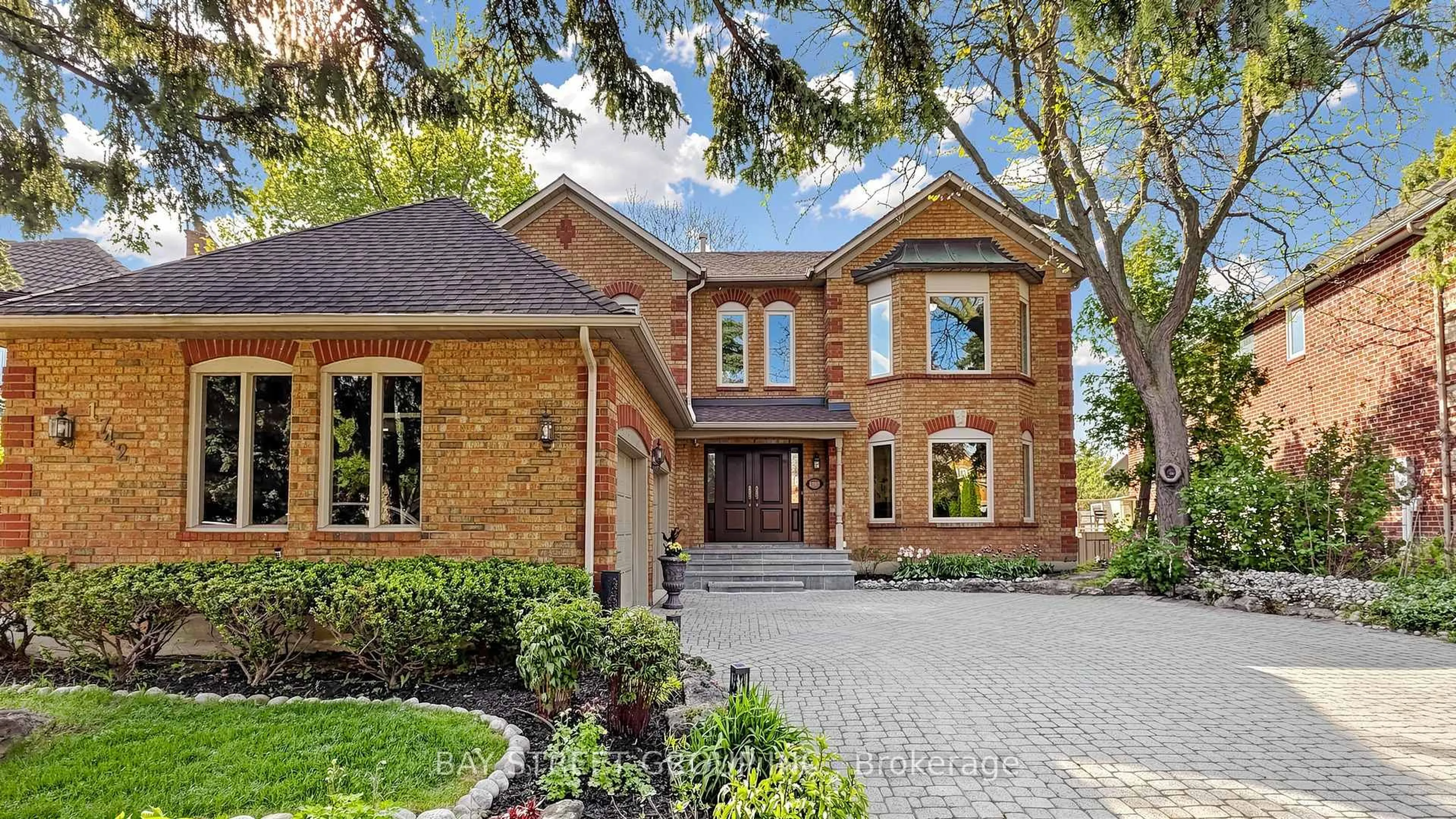 Home with brick exterior material, street for 1742 Sir Monty's Dr, Mississauga Ontario L5N 4R6