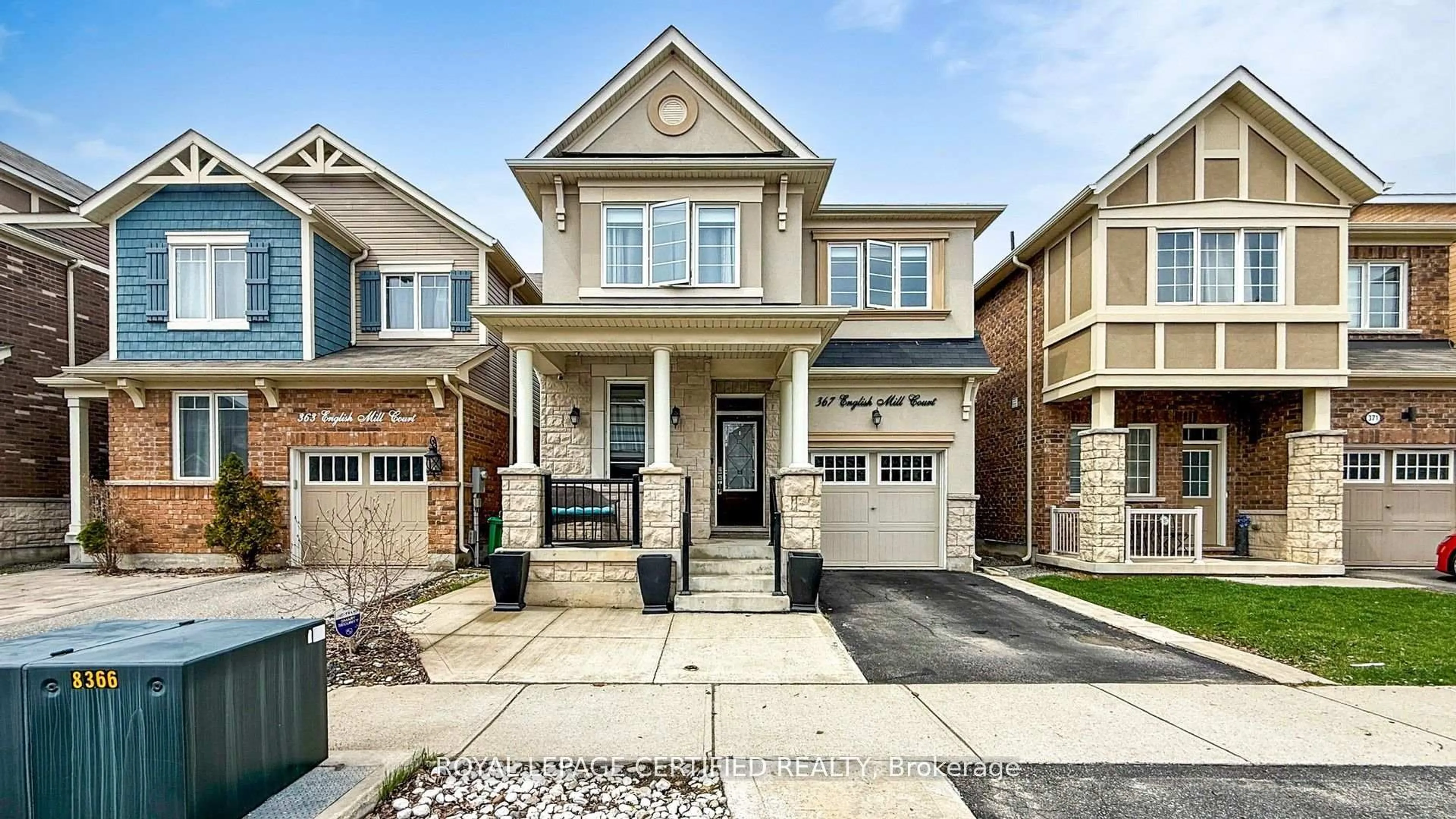 Home with brick exterior material, street for 367 English Mill Crt, Milton Ontario L9E 0A7