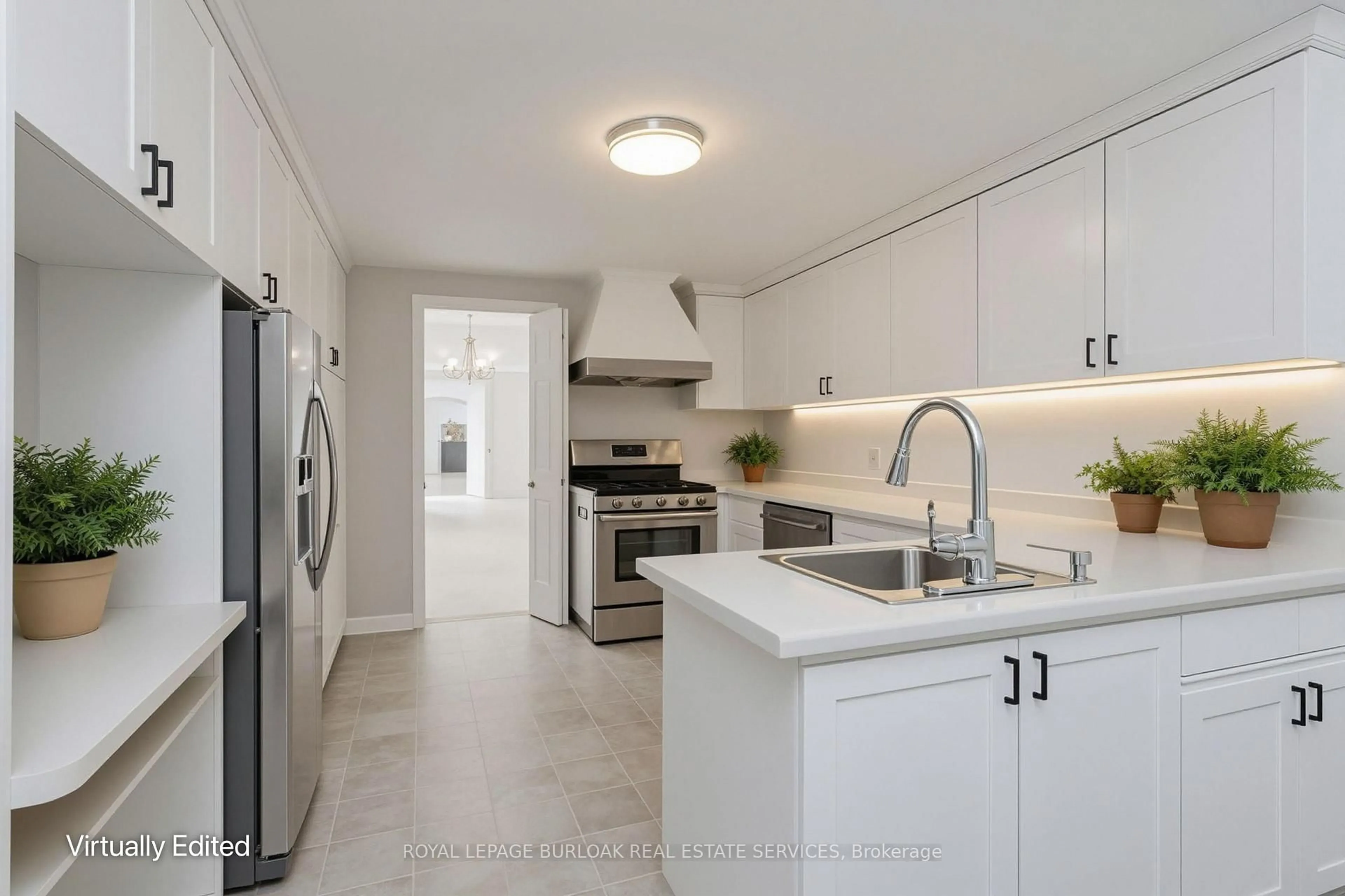Open concept kitchen, ceramic/tile floor for 2155 Duncaster Dr #10, Burlington Ontario L7P 4R4