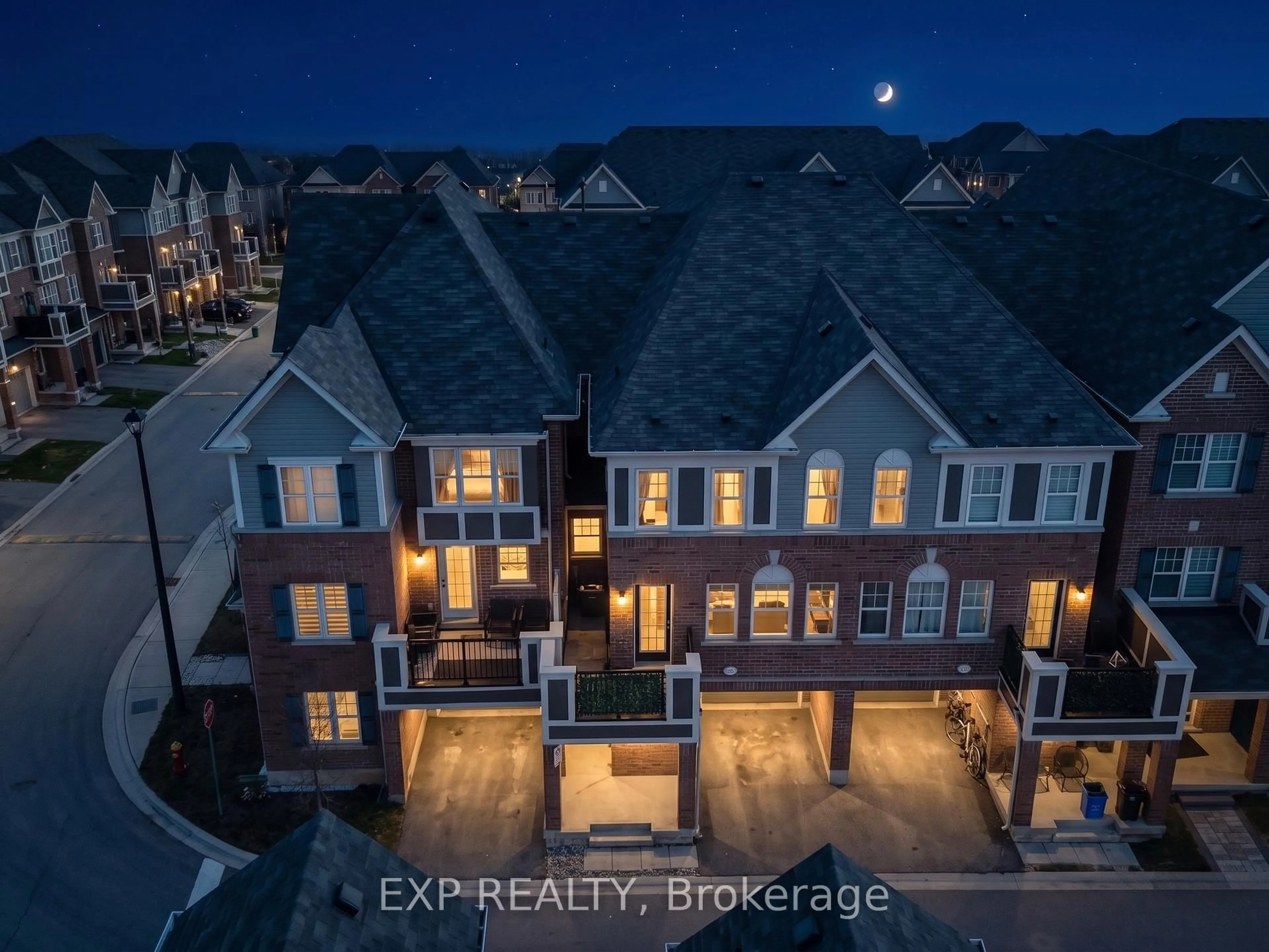 A pic from outside/outdoor area/front of a property/back of a property/a pic from drone, city buildings view from balcony for 1000 Asleton Blvd #84, Milton Ontario L9T 9L2