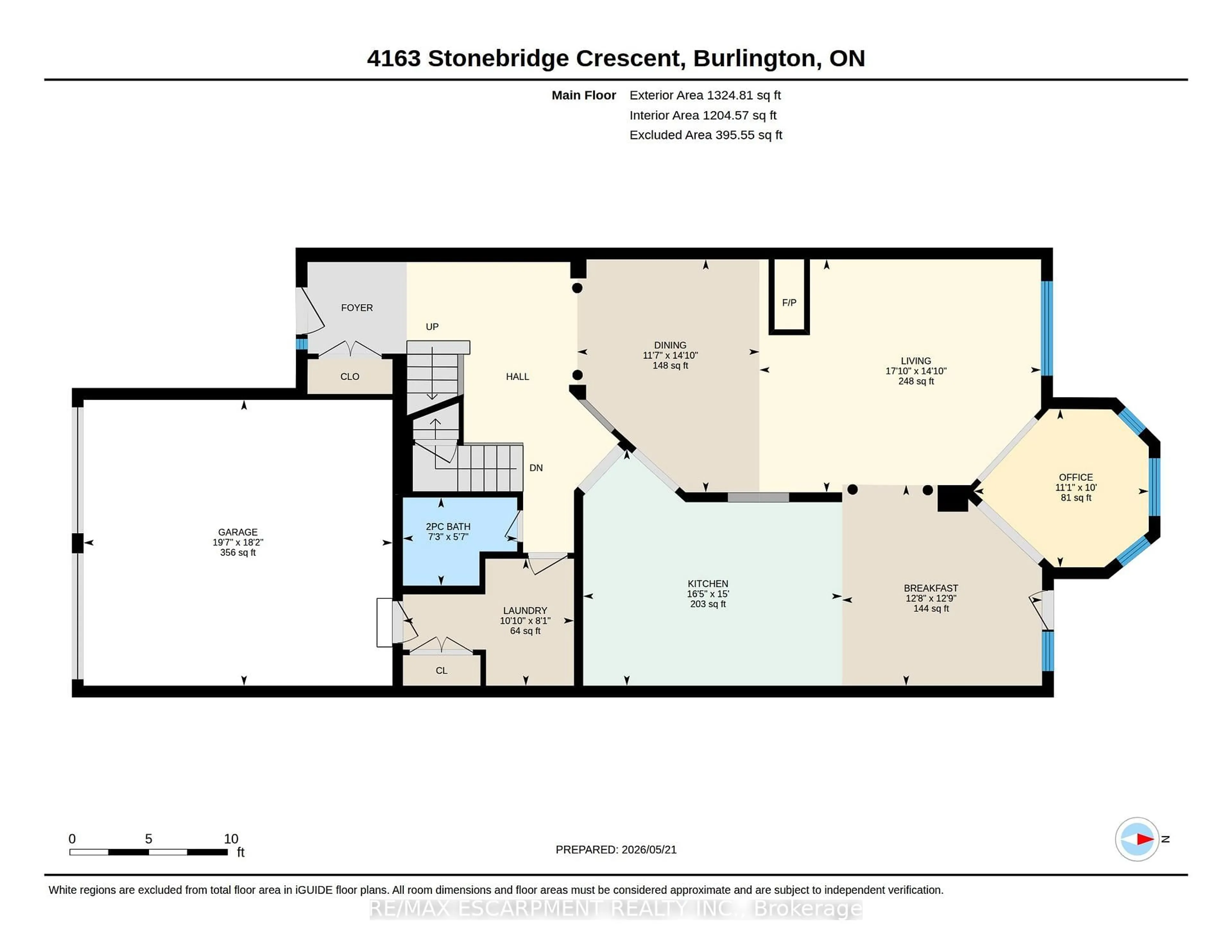 Floor plan for 4163 STONEBRIDGE Cres, Burlington Ontario L7M 4N2