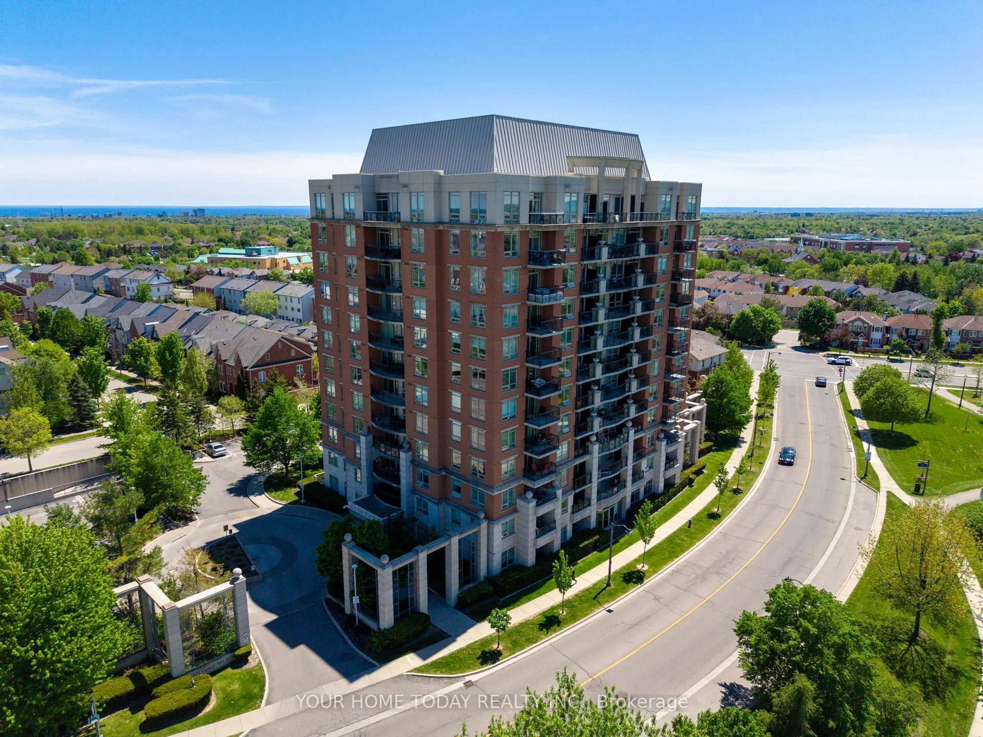 A pic from outside/outdoor area/front of a property/back of a property/a pic from drone, building for 2325 Central Park Dr #705, Oakville Ontario L6H 0E2