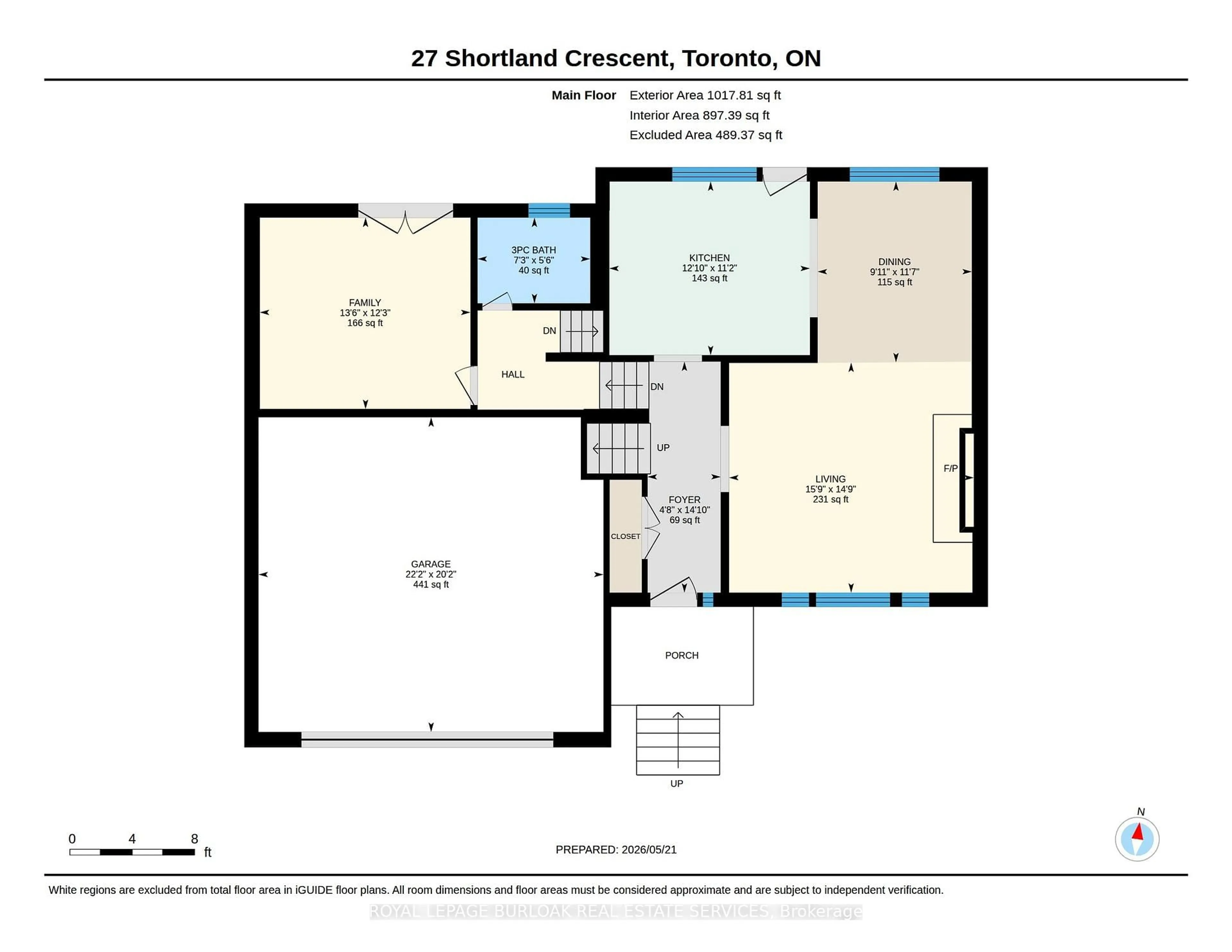 Floor plan for 27 Shortland Cres, Toronto Ontario M9R 2T2