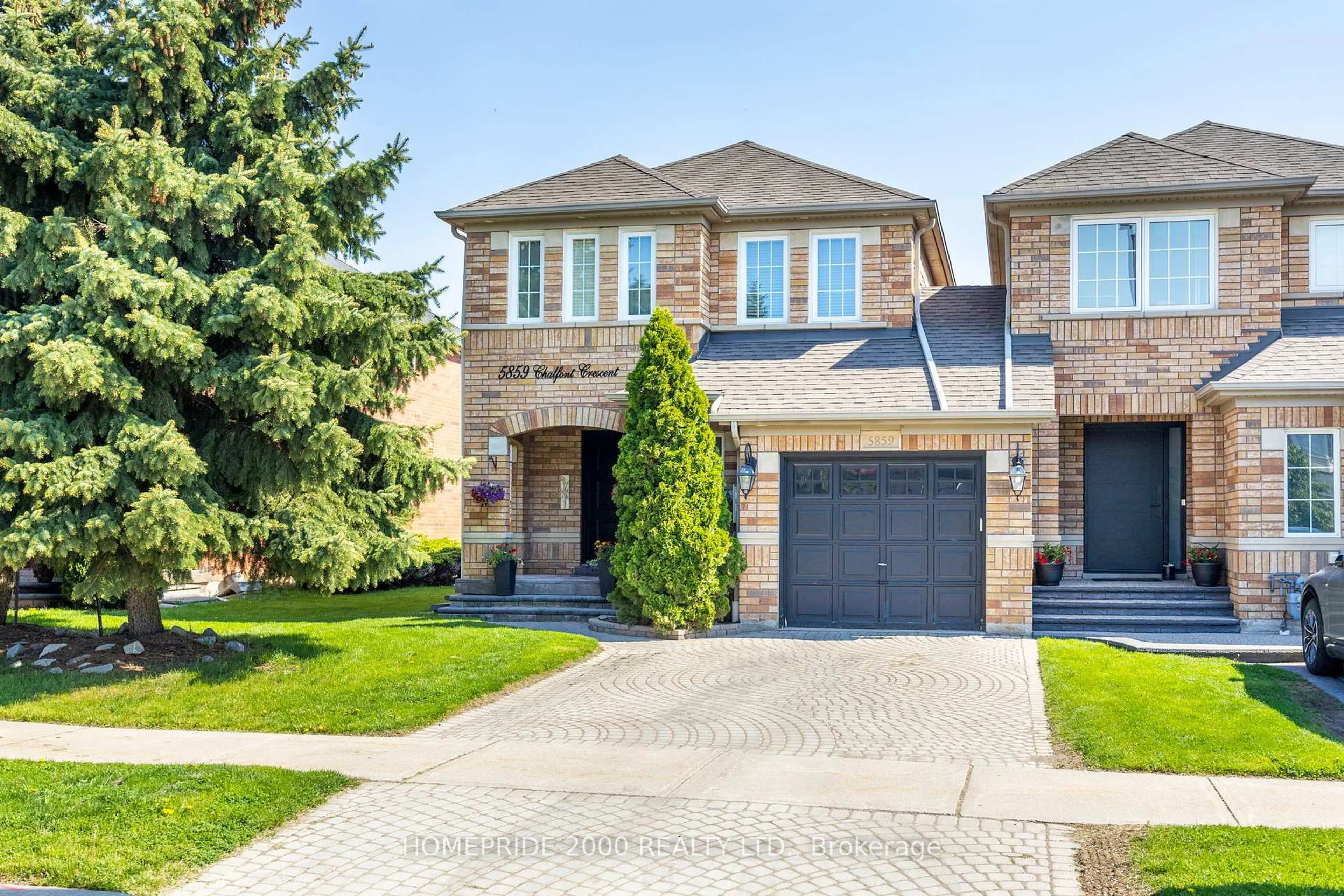 Home with brick exterior material, street for 5859 Chalfont Cres, Mississauga Ontario L5M 6K4
