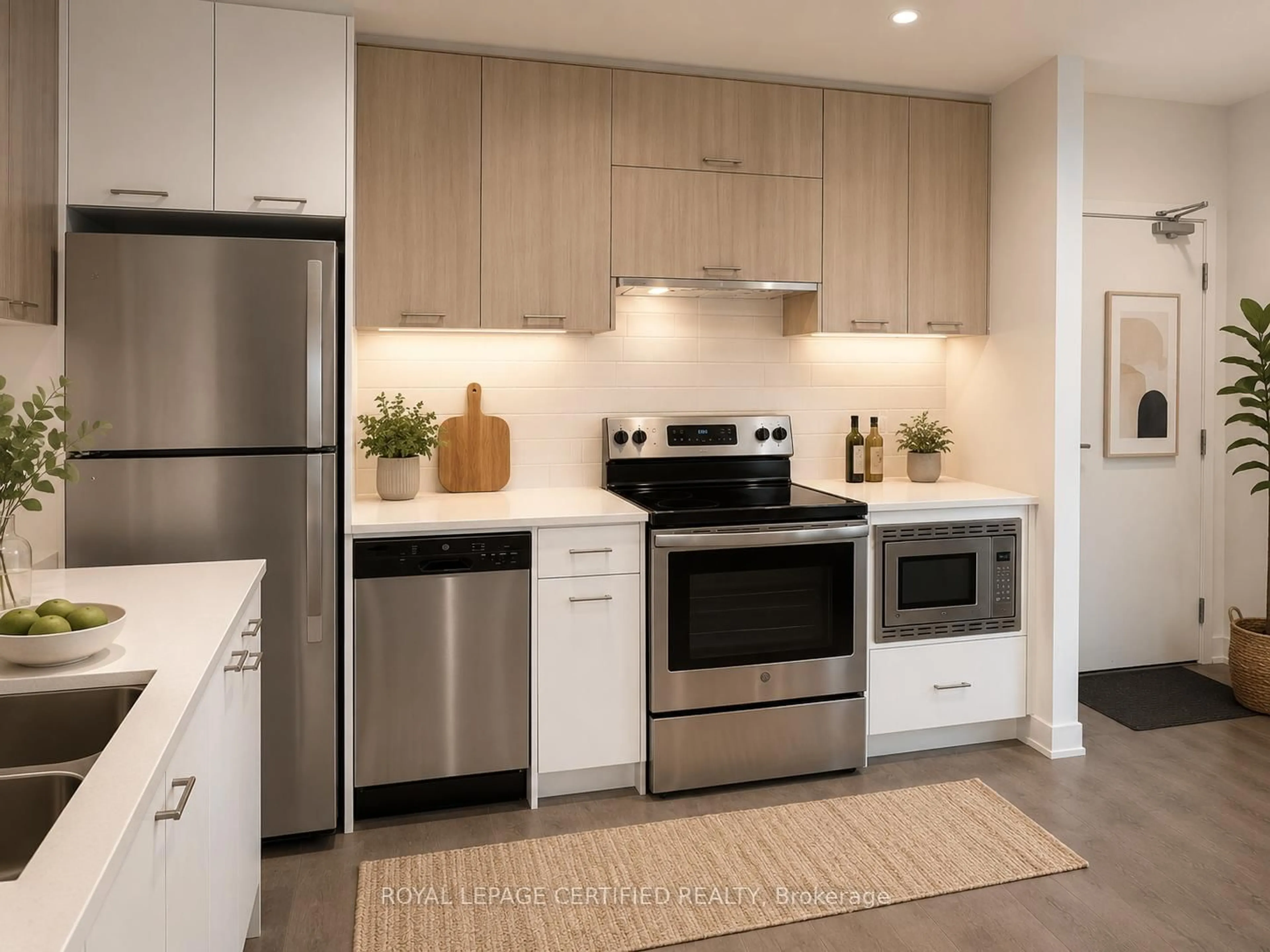 Open concept kitchen, unknown for 180 Veterans Dr #307, Brampton Ontario L7A 5G7