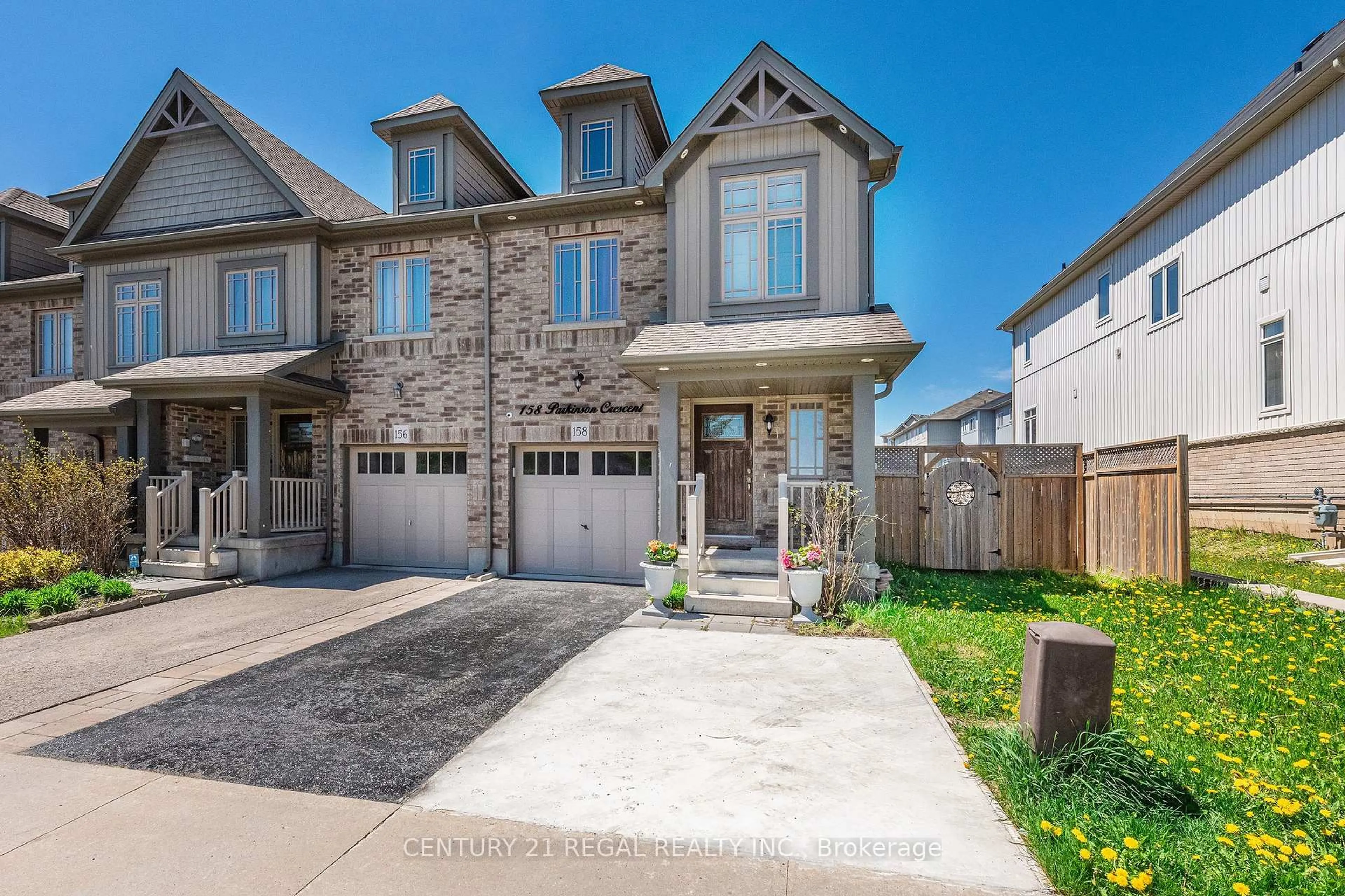 Home with brick exterior material, street for 158 Parkinson Cres, Orangeville Ontario L6W 6X3