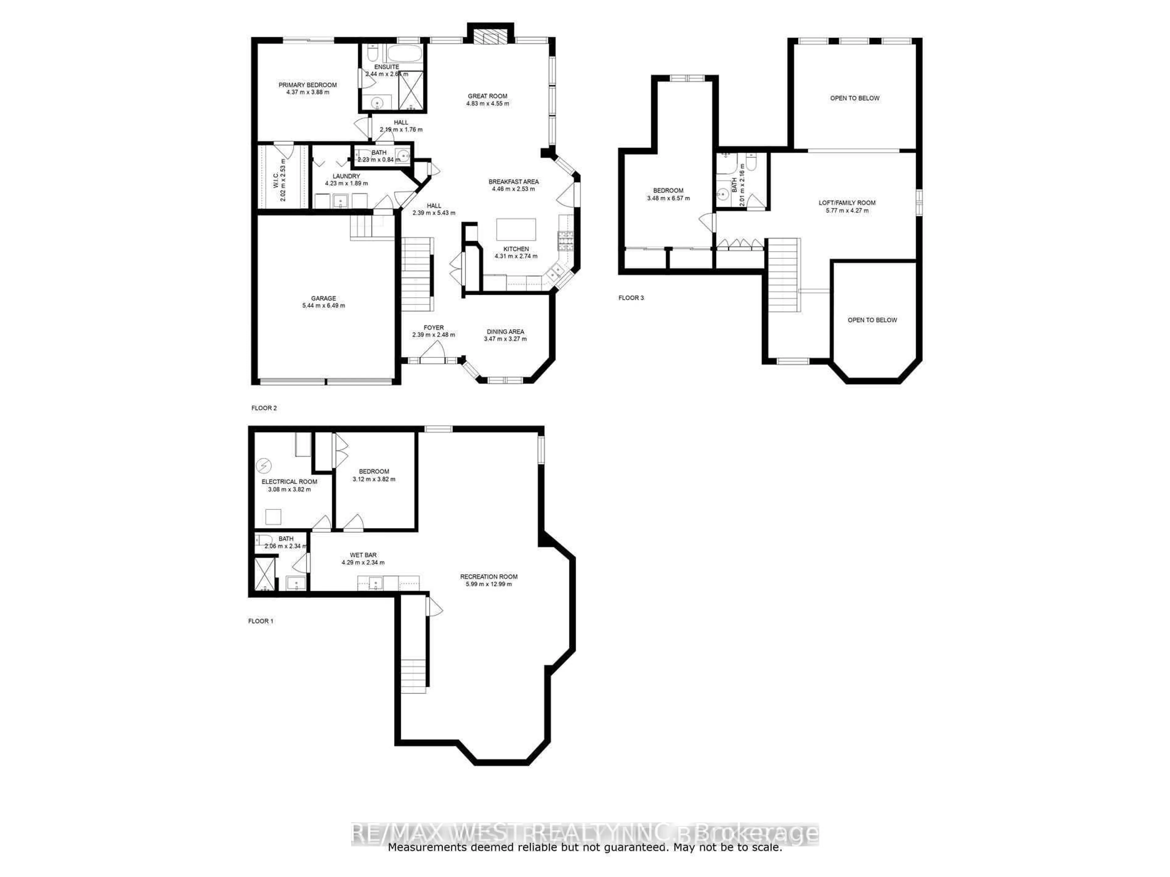 Floor plan for 2 Reddington Dr #2, Caledon Ontario L7E 4C4