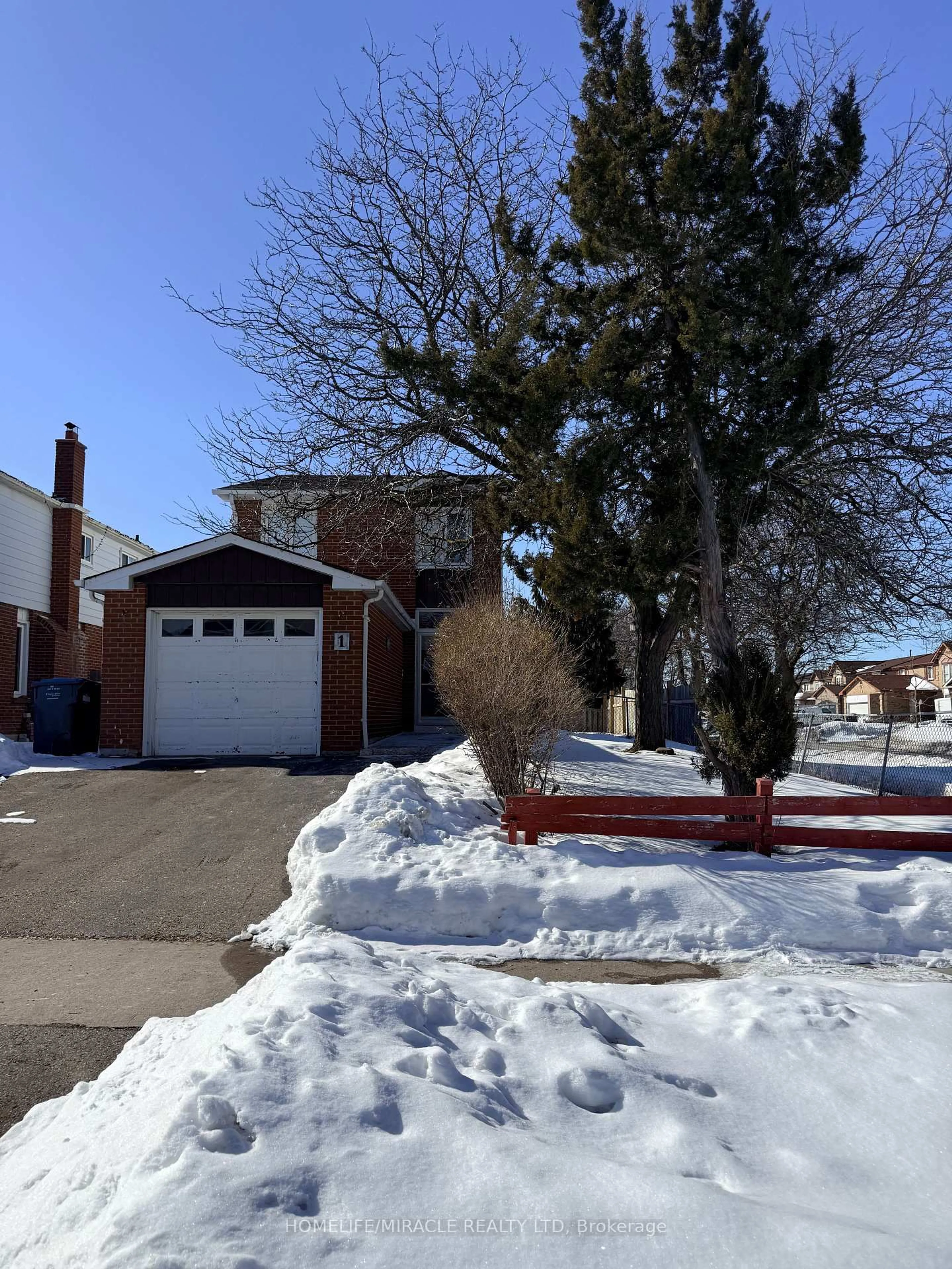 Home with brick exterior material, street for 1 Hudson Dr, Brampton Ontario L6Y 2N6