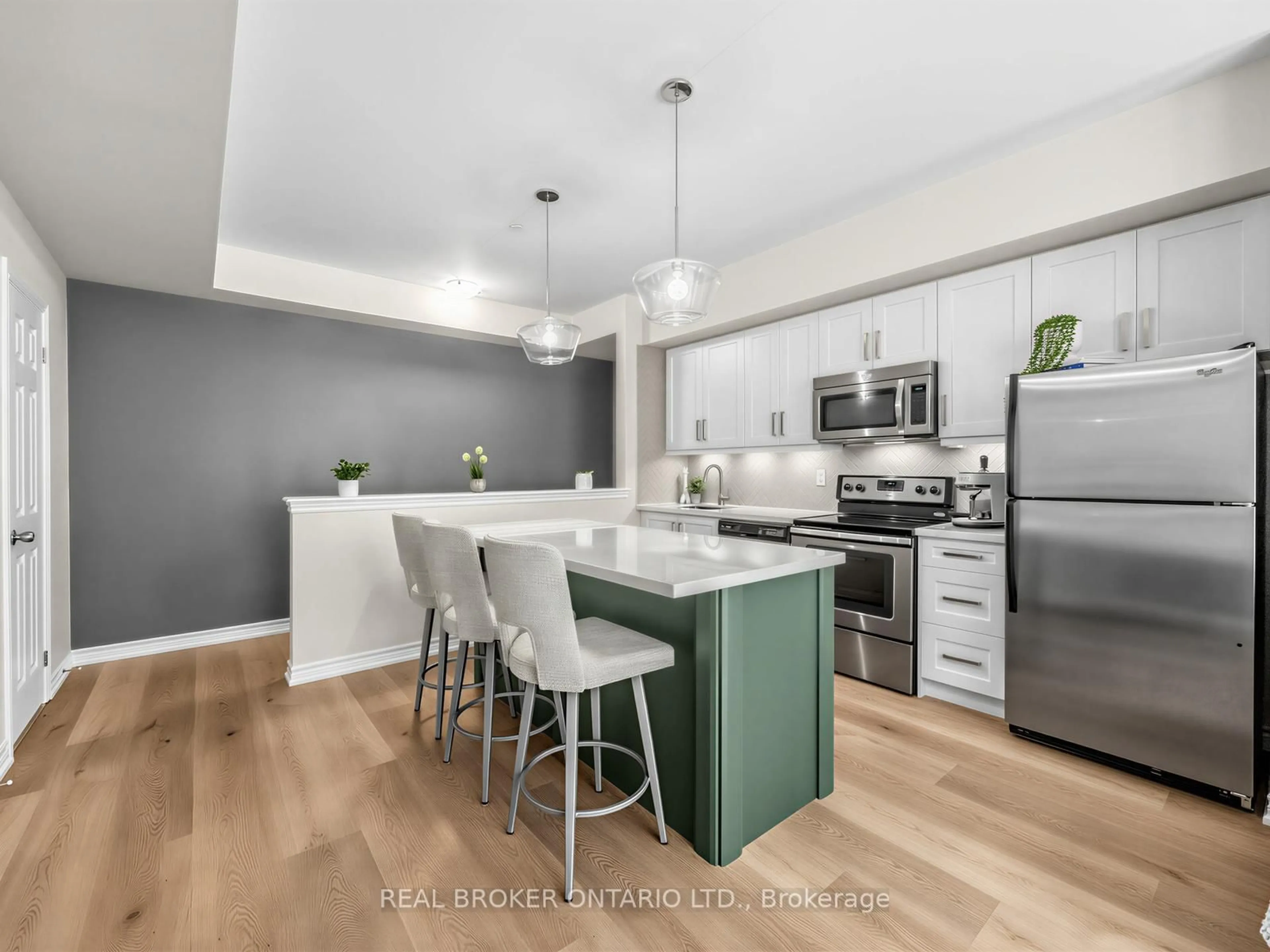 Open concept kitchen, unknown for 30 Carnation Ave #88, Toronto Ontario M8V 0B8