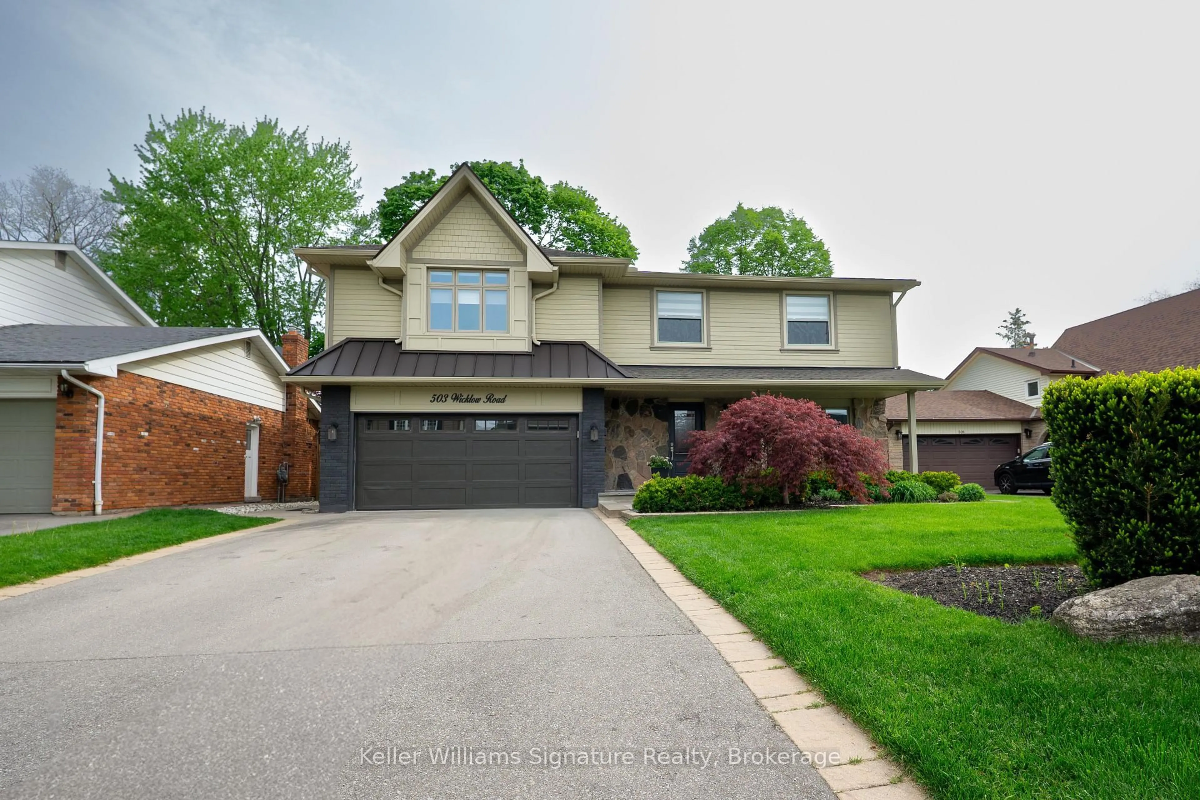 Home with brick exterior material, street for 503 Wicklow Rd, Burlington Ontario L7L 2J1