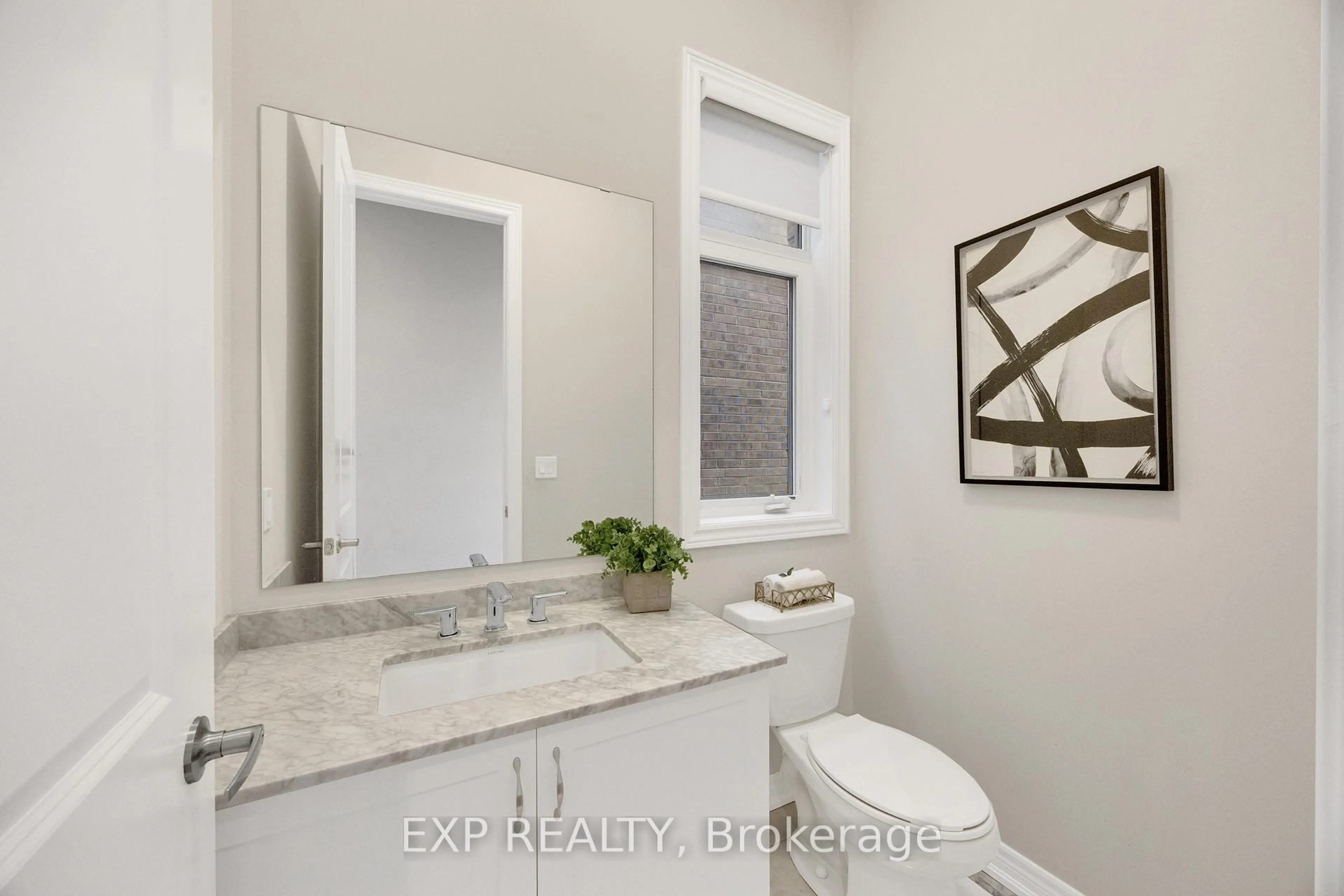 Contemporary bathroom, ceramic/tile floor for 34 Carnegie Dr, Oakville Ontario L6H 0V8