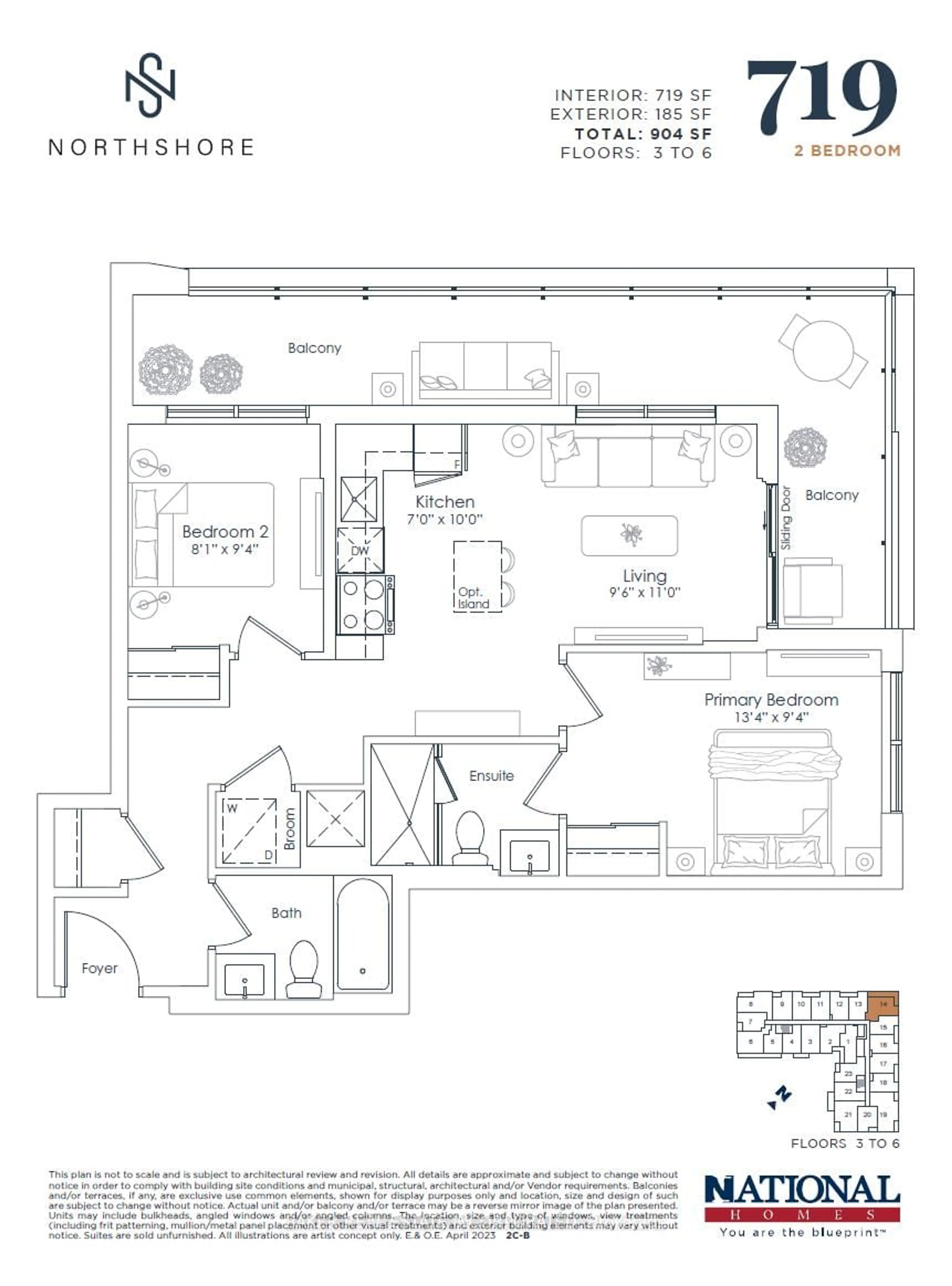 Floor plan for 500 Plains Rd #314, Burlington Ontario L7T 0C8