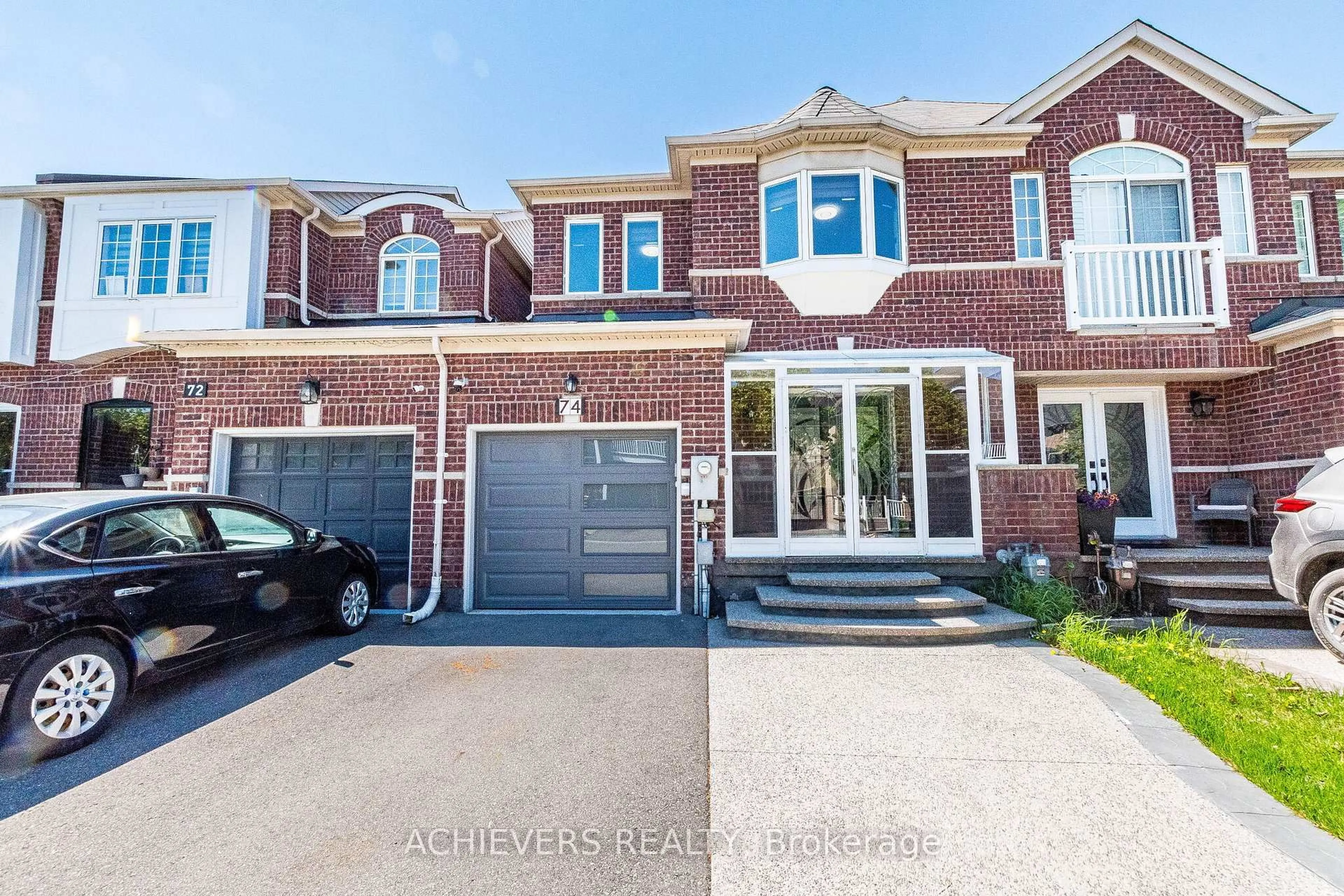 Home with brick exterior material, street for 74 Charcoal Way, Brampton Ontario L6Y 5R9
