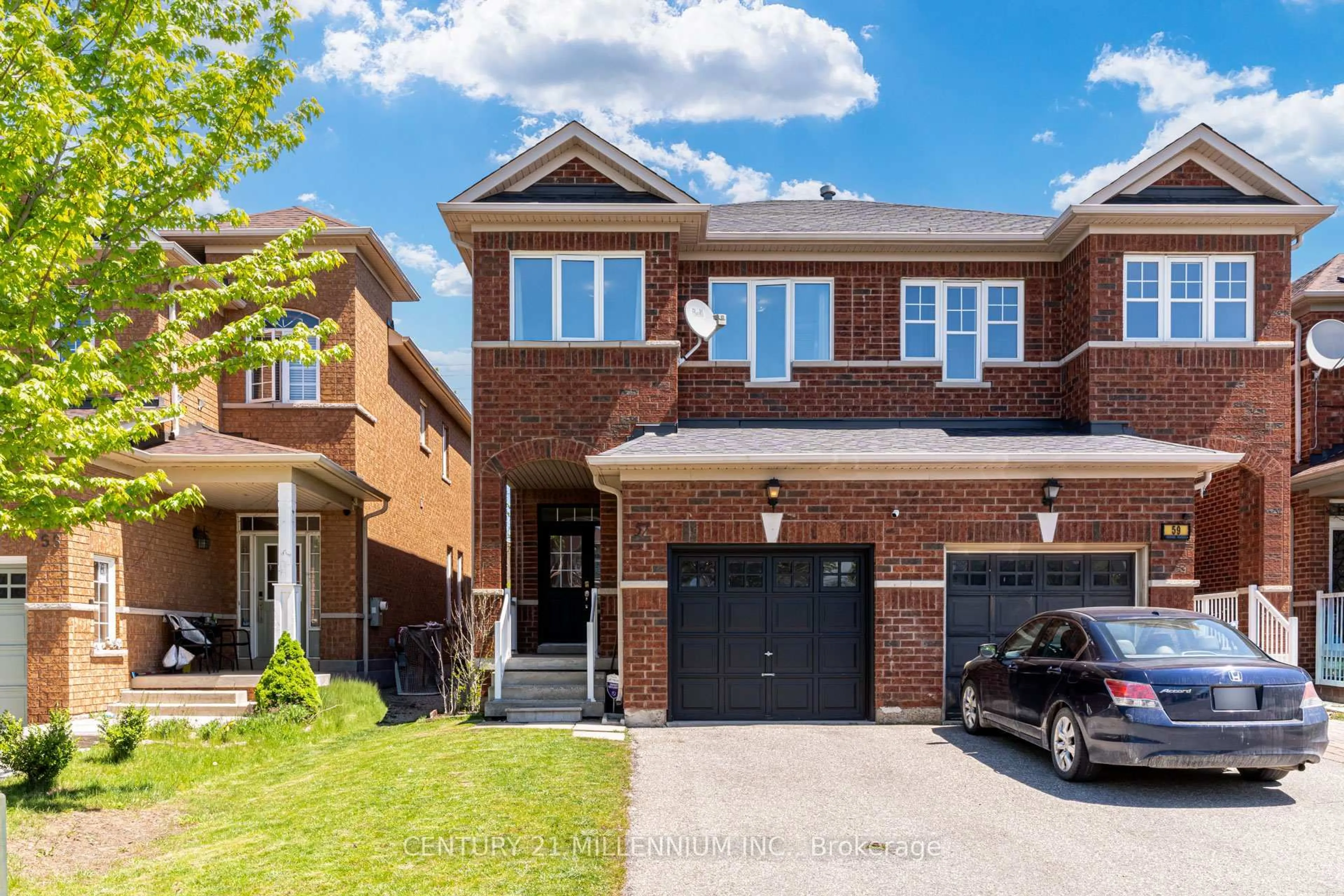 Home with brick exterior material, street for 57 Seahorse Ave, Brampton Ontario L6V 4N7