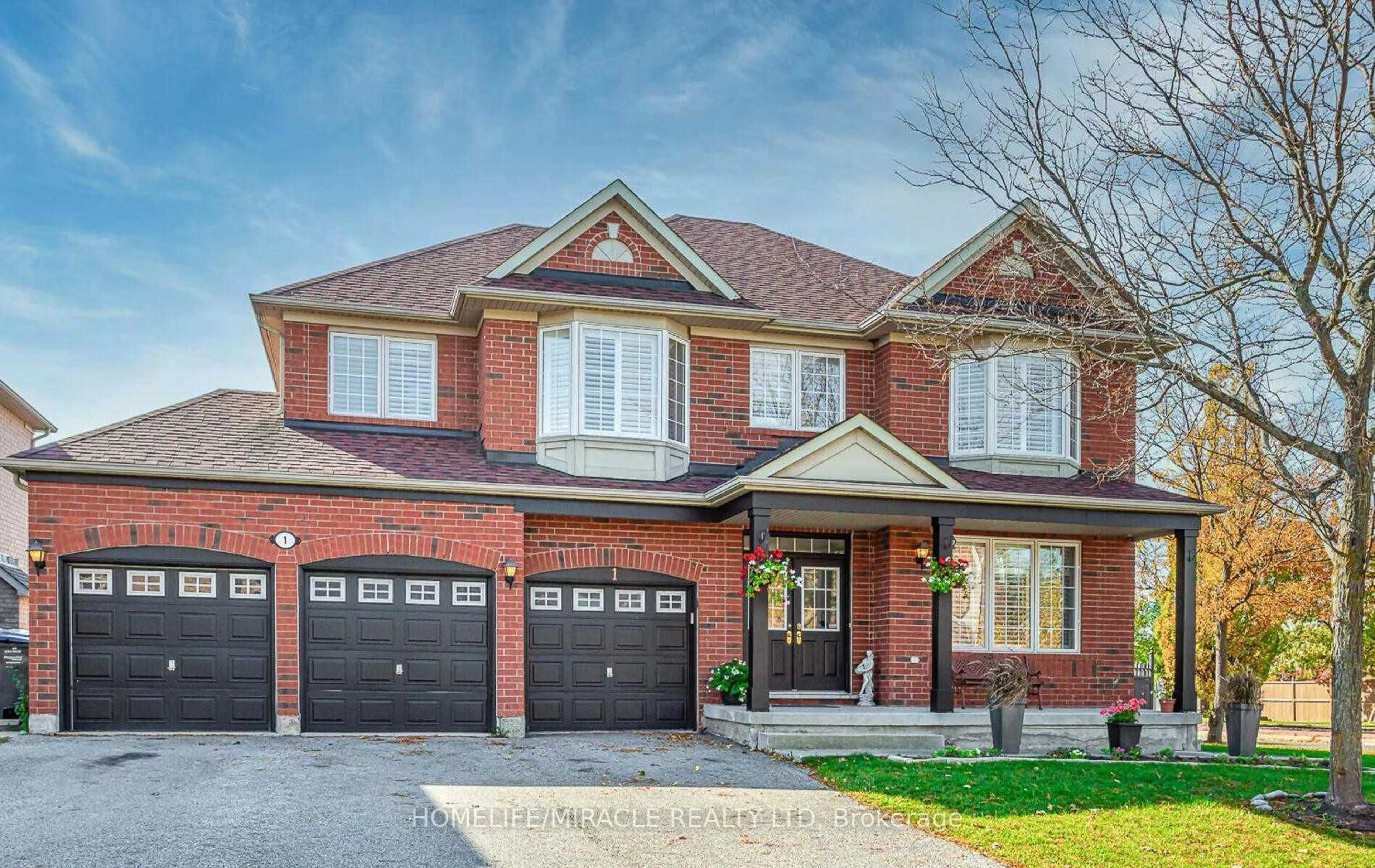 Home with brick exterior material, street for 1 Pali Dr, Brampton Ontario L6P 1G3