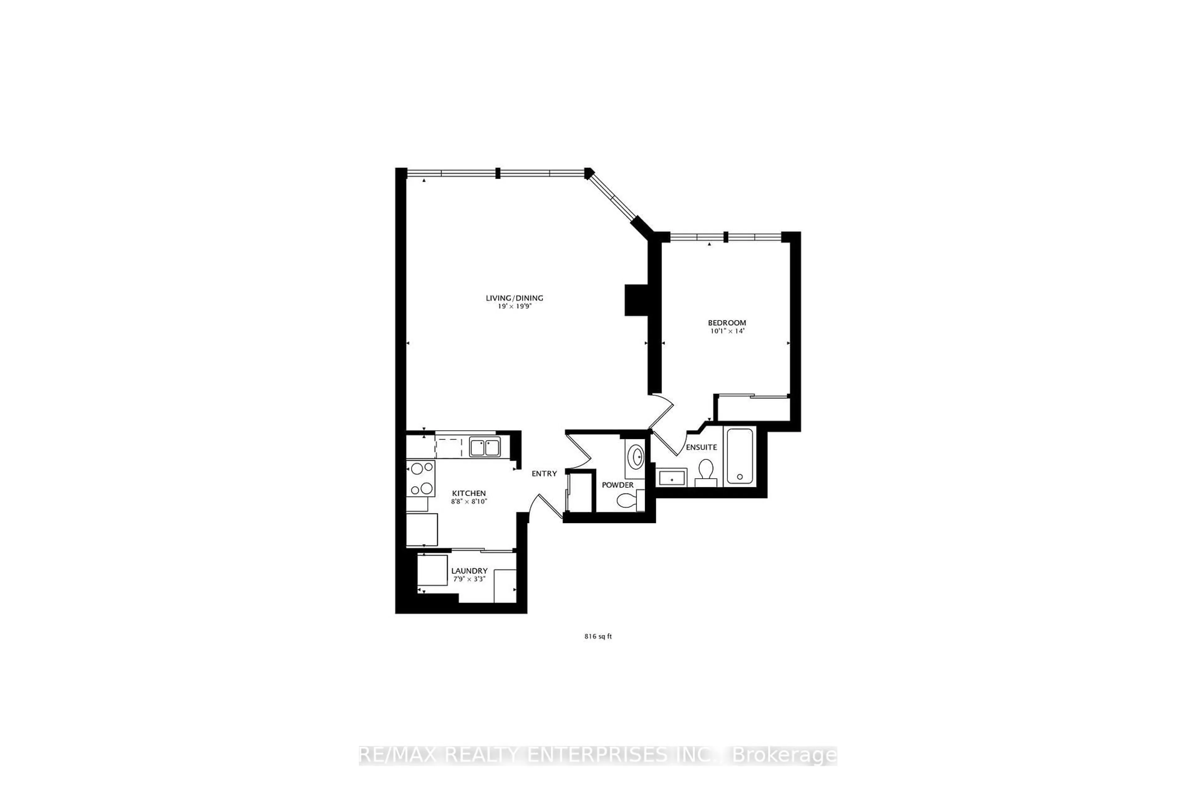 Floor plan for 3605 Kariya Dr #110B, Mississauga Ontario L5B 3J4