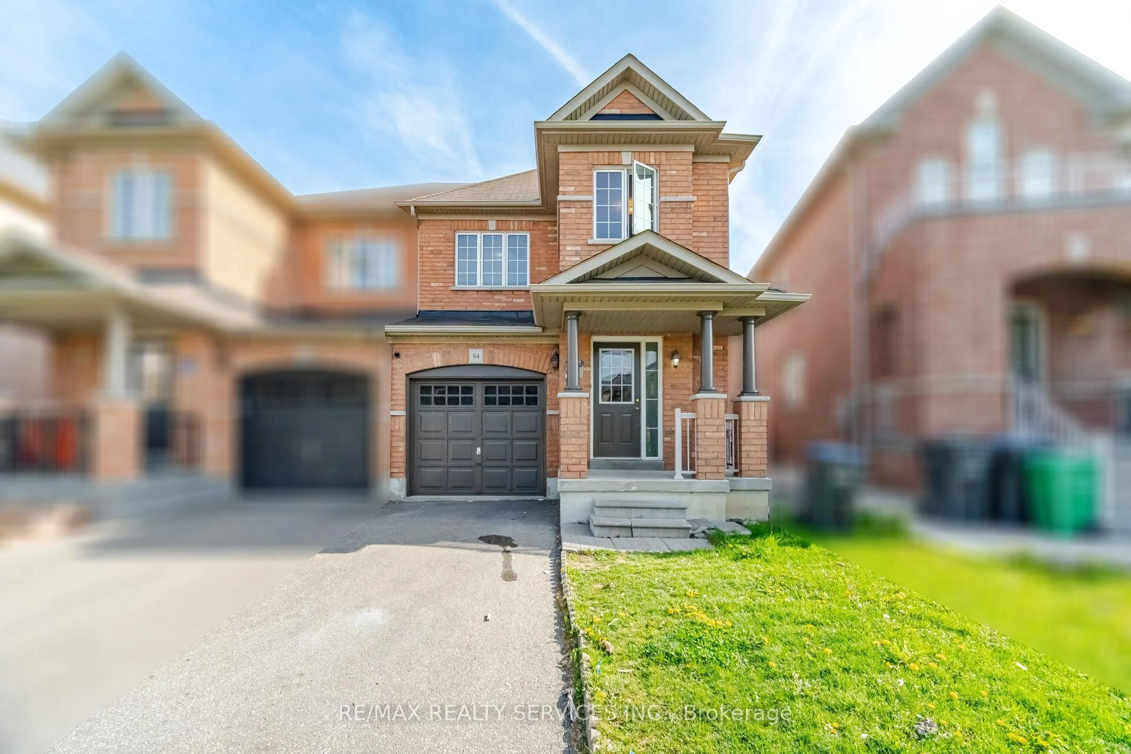 Home with brick exterior material, street for 84 Pomell Tr, Brampton Ontario L6P 3L6