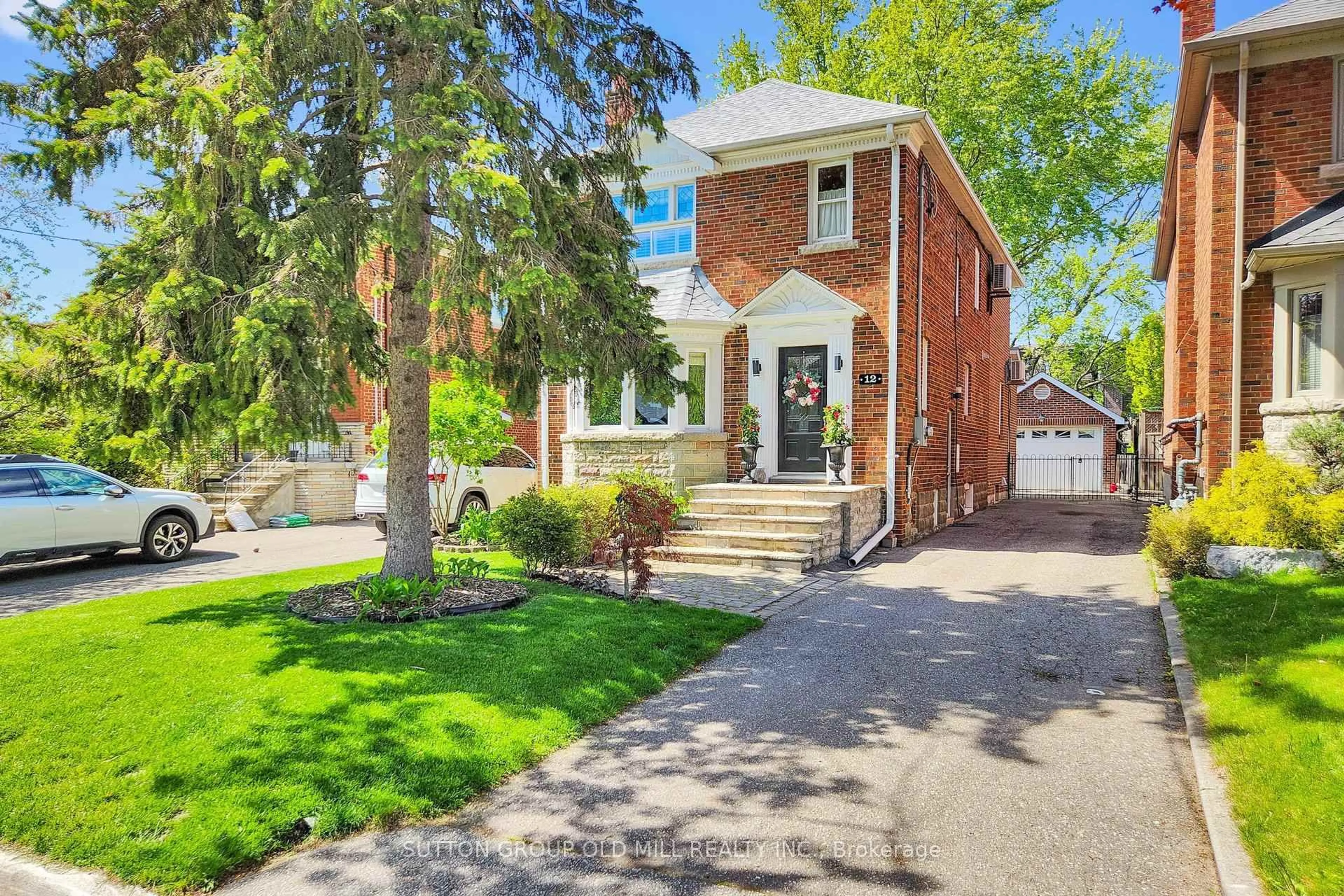 Home with brick exterior material, street for 12 Jasmine Ave, Toronto Ontario M8W 1C5