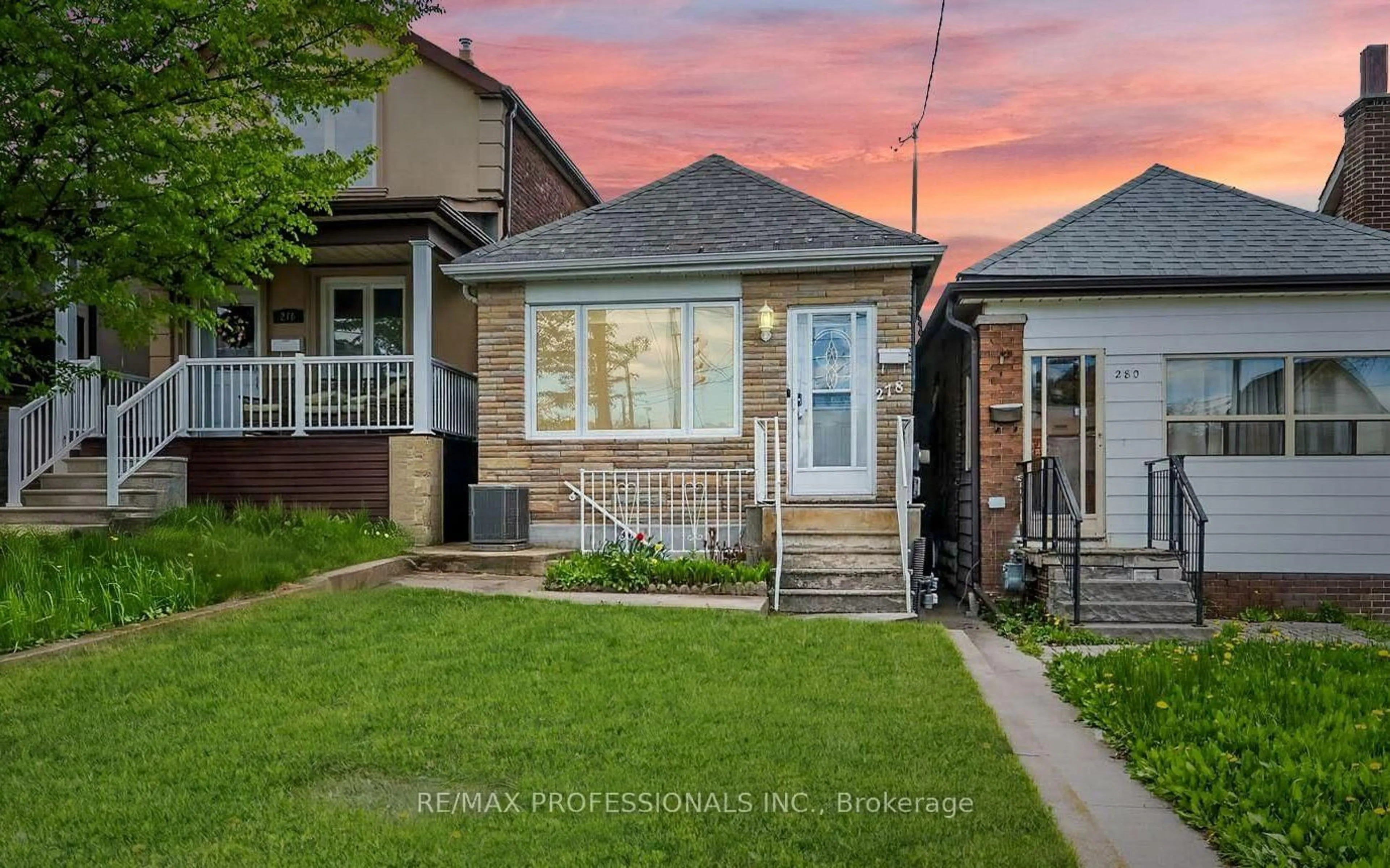 Home with brick exterior material, street for 278 Caledonia Rd, Toronto Ontario M6E 4T3
