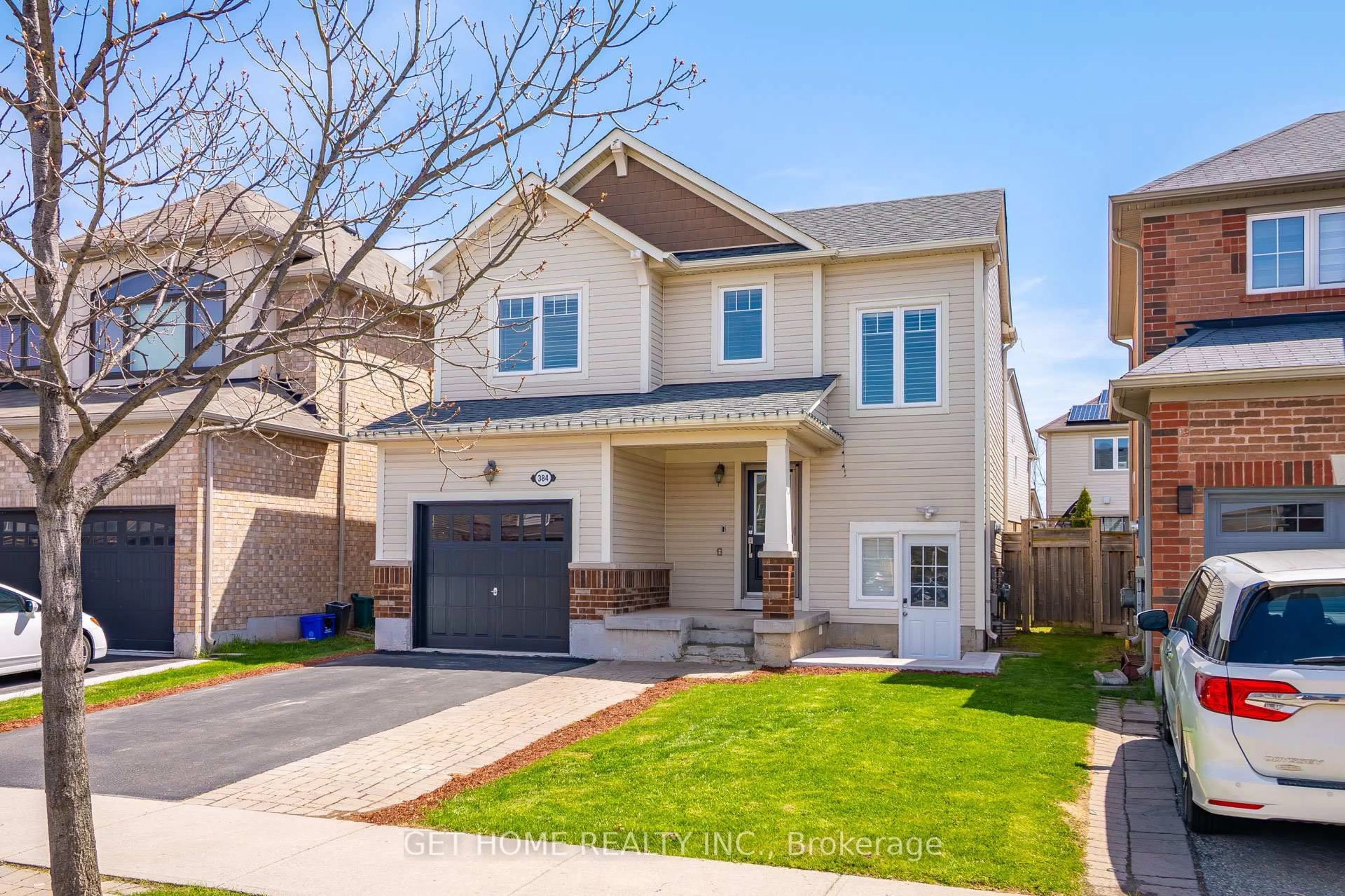 Home with brick exterior material, street for 384 Dymott Ave, Milton Ontario L9T 7T9