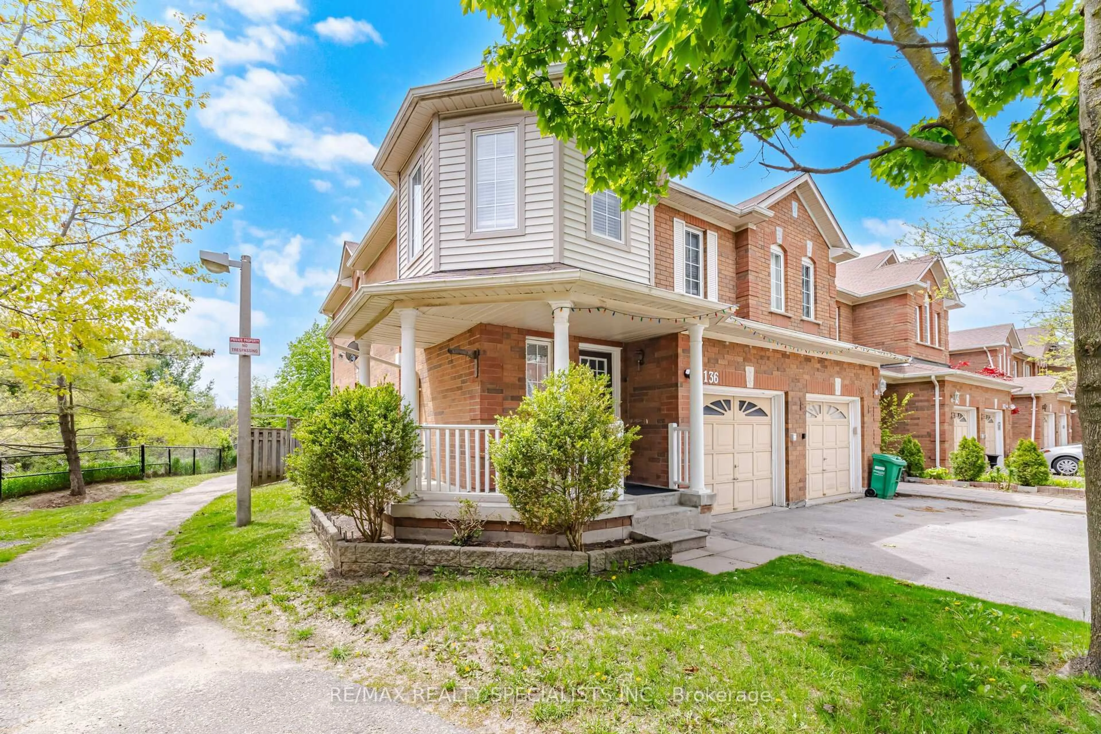Home with brick exterior material, street for 9800 Mclaughlin Rd #136, Brampton Ontario L6X 4R1