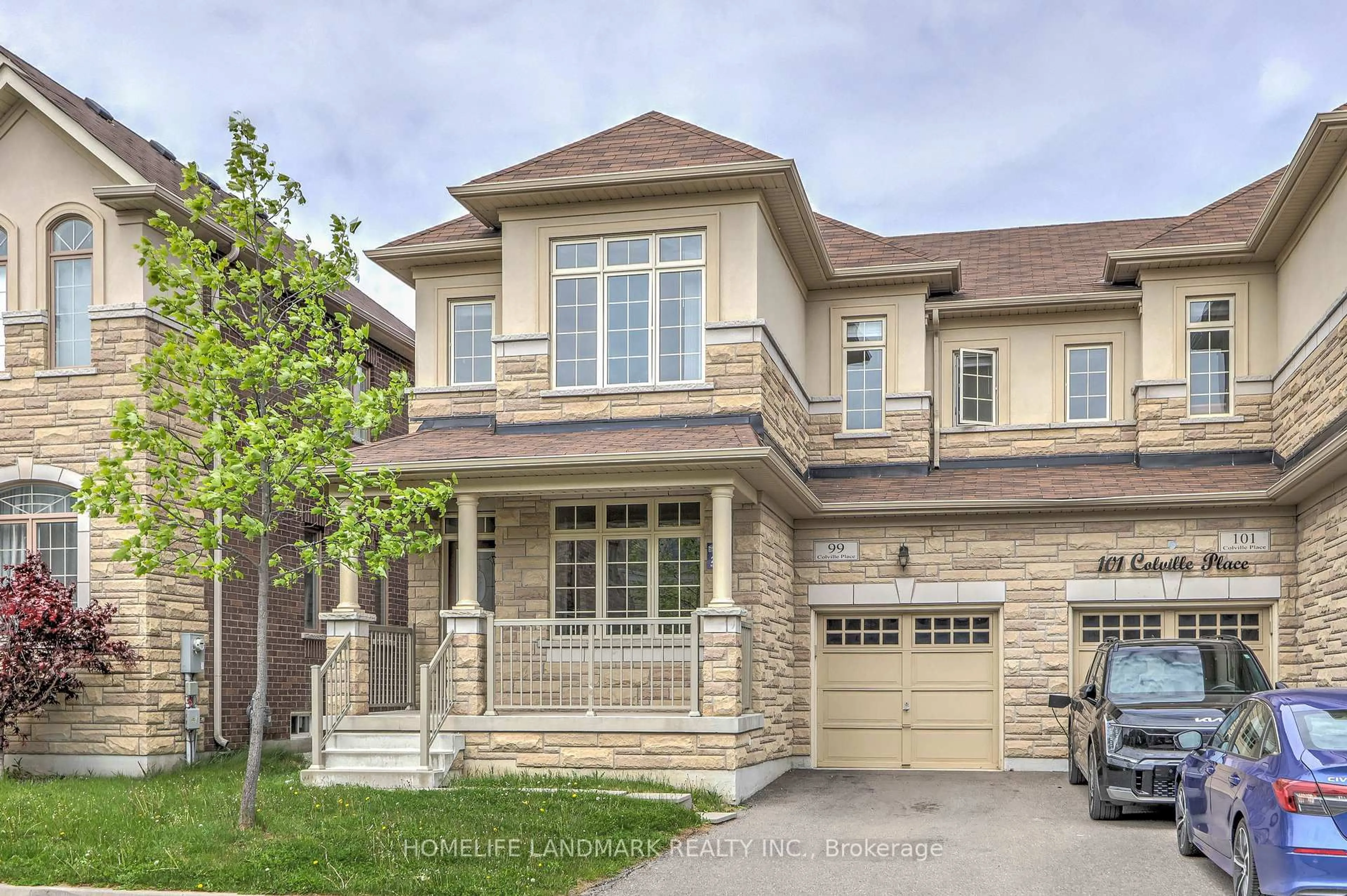 Home with brick exterior material, street for 99 Colville Pl, Milton Ontario L9E 7K6
