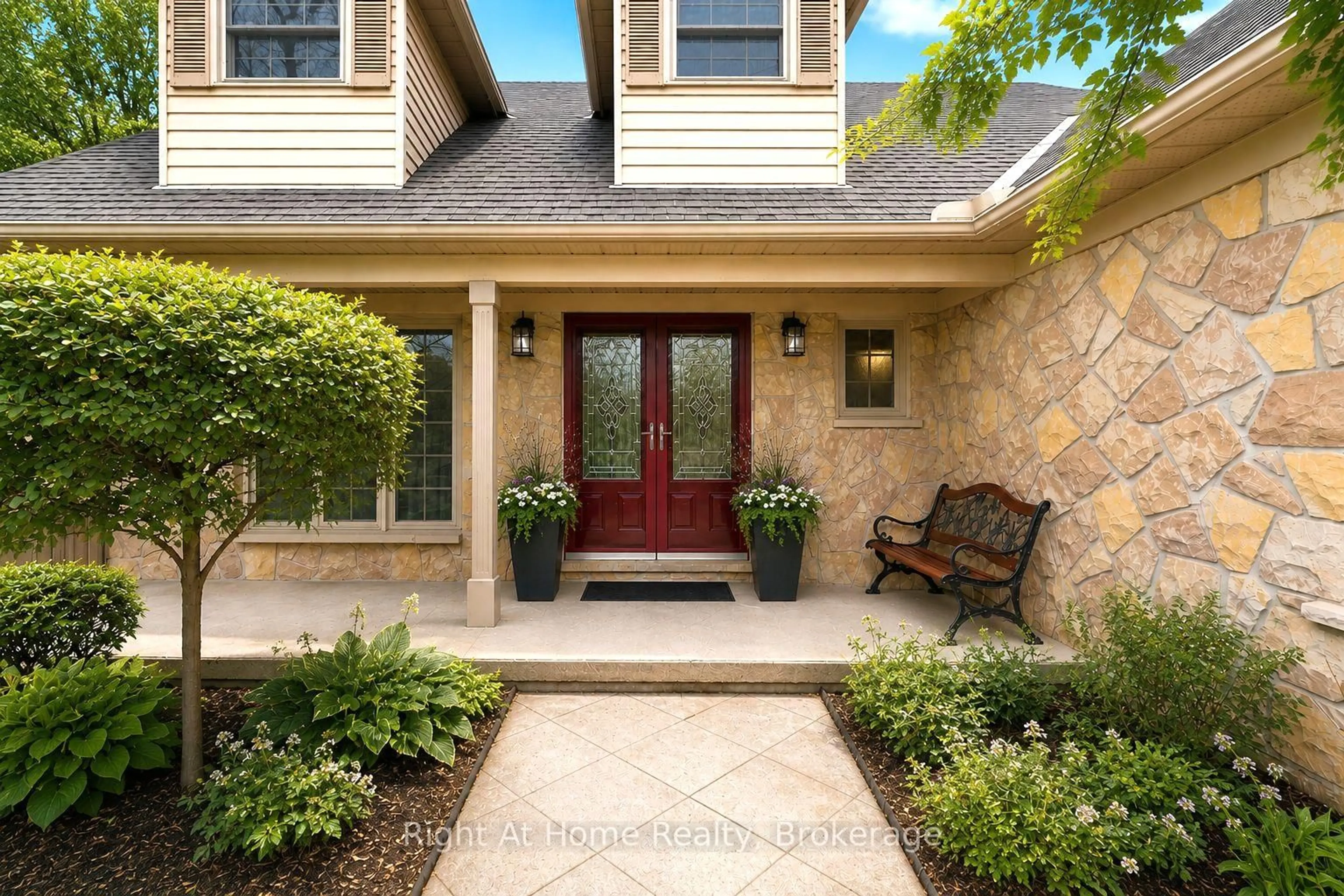 Home with brick exterior material, street for 437 Shoreacres Rd, Burlington Ontario L7L 5N2