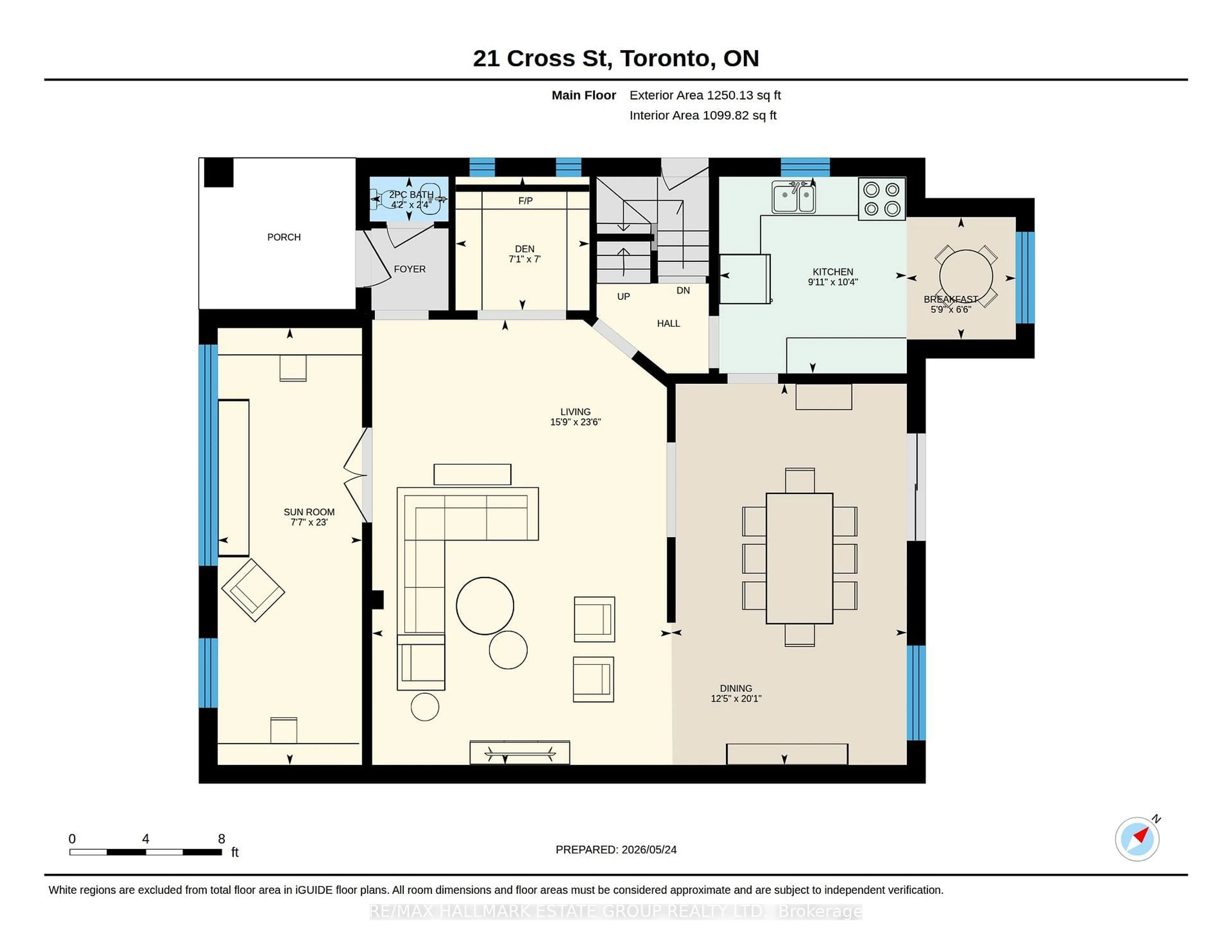 Floor plan for 21 Cross St, Toronto Ontario M9N 2B8