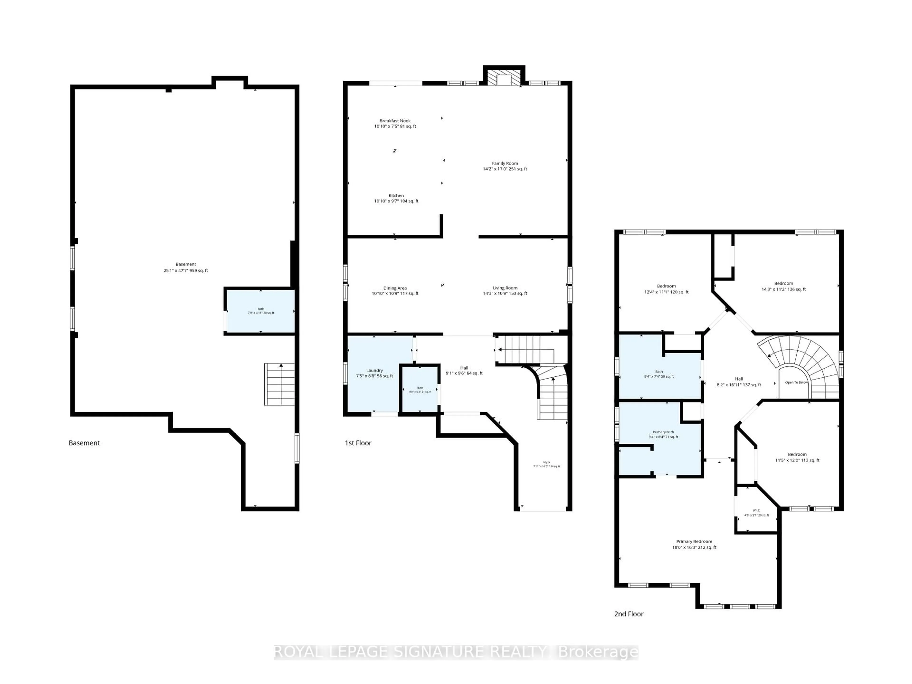Floor plan for 7226 Lowville Hts, Mississauga Ontario L5N 8L3