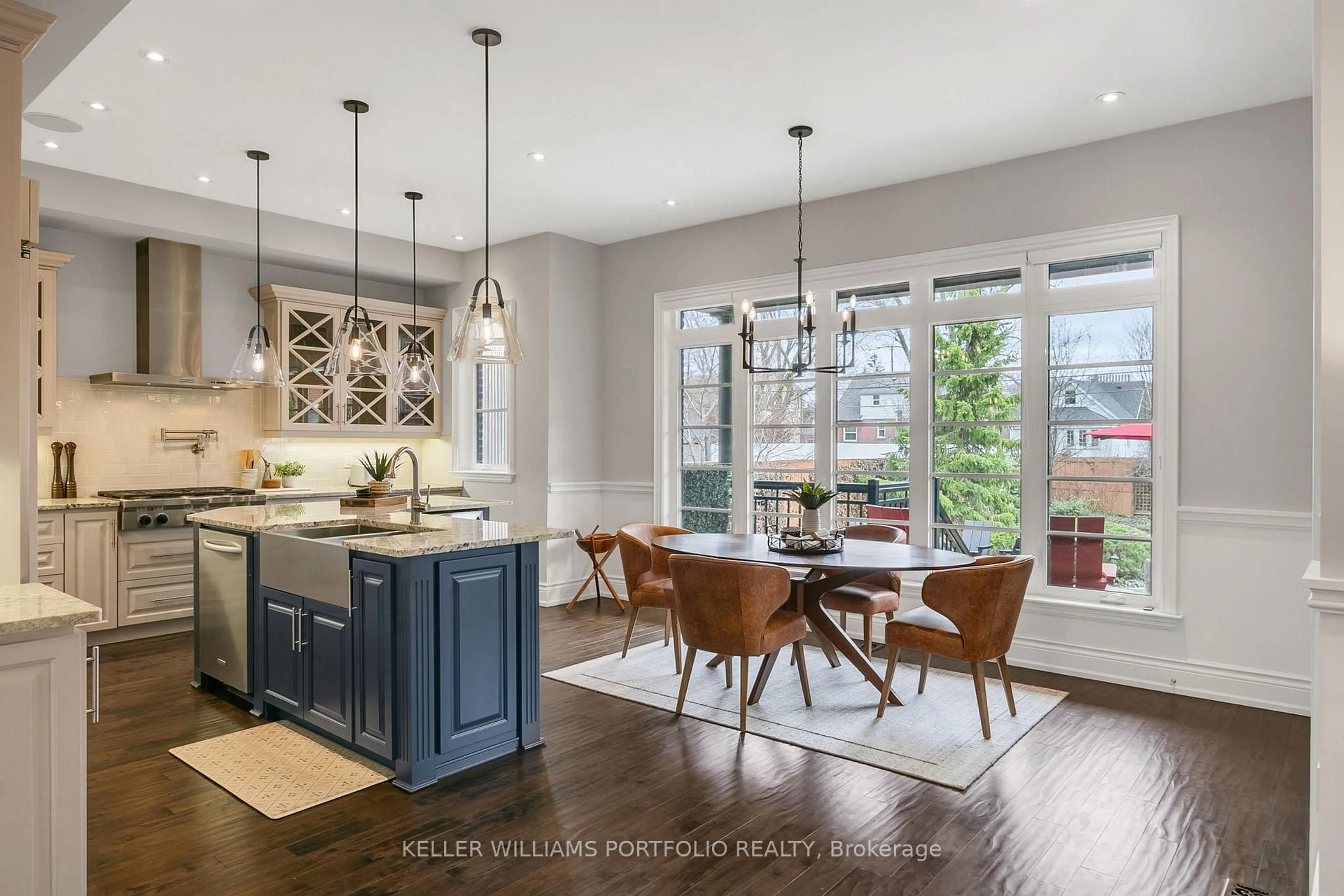 Open concept kitchen, ceramic/tile floor for 25 Prennan Ave, Toronto Ontario M9B 4B7