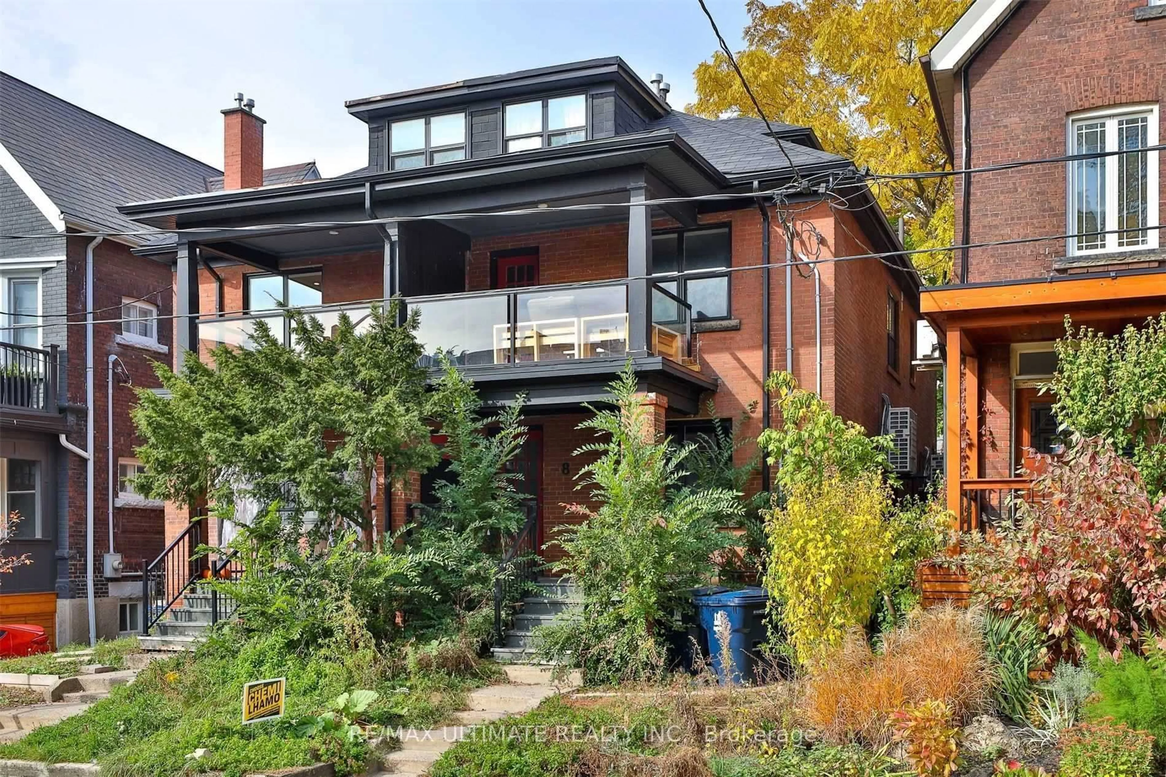 Home with brick exterior material, street for 8 Grafton Ave, Toronto Ontario M6R 1C4