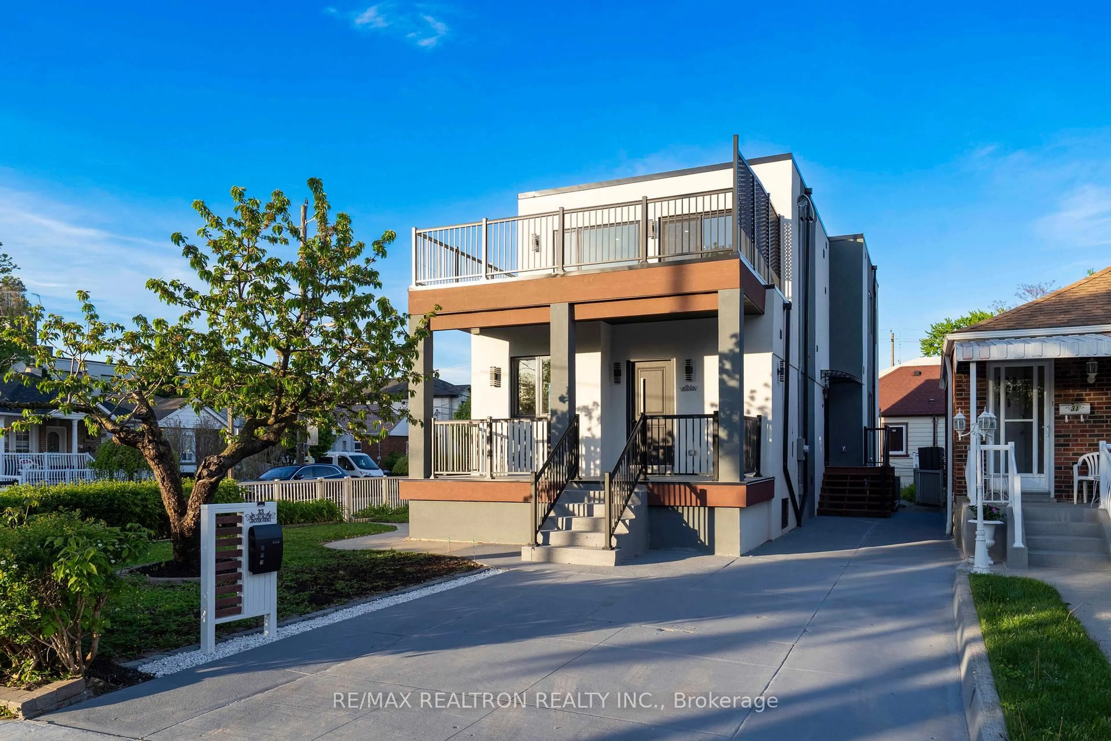 Home with brick exterior material, street for 33 Landour Ave, Toronto Ontario M6M 4J3