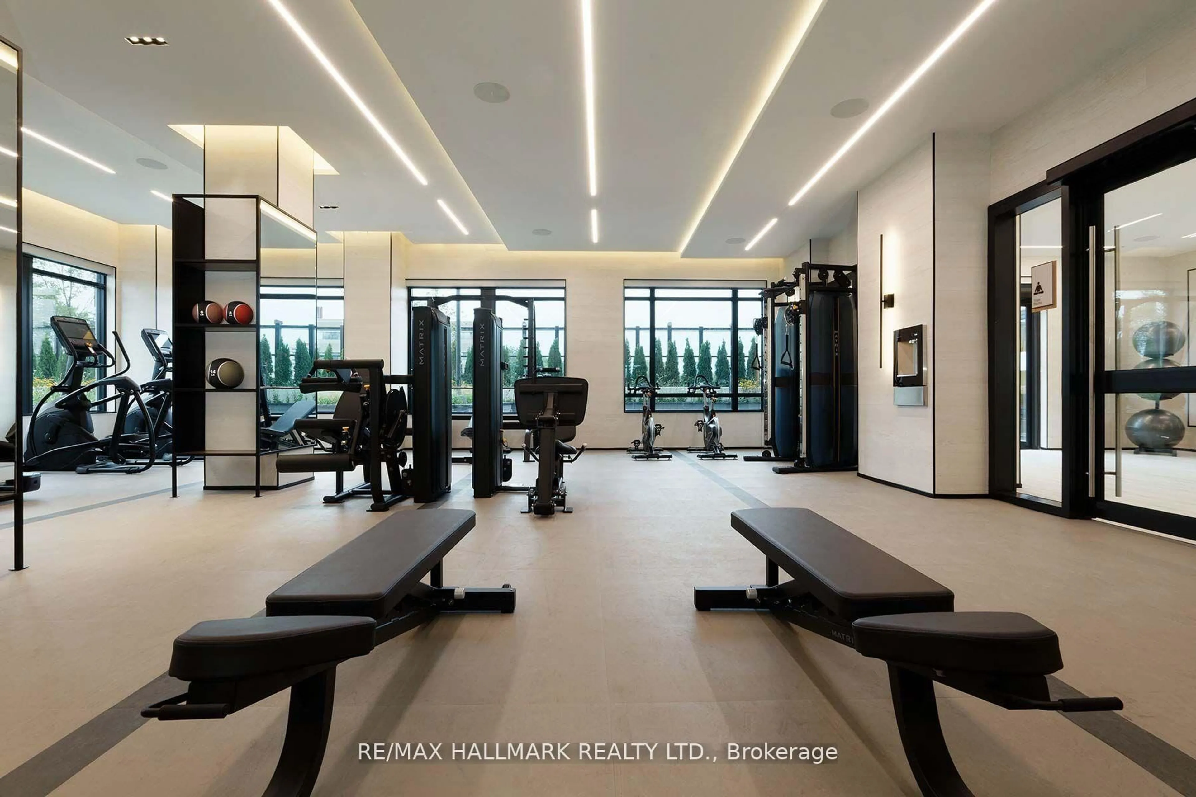 Gym or fitness room for 10 Eva Rd #2201, Toronto Ontario M9C 0B3