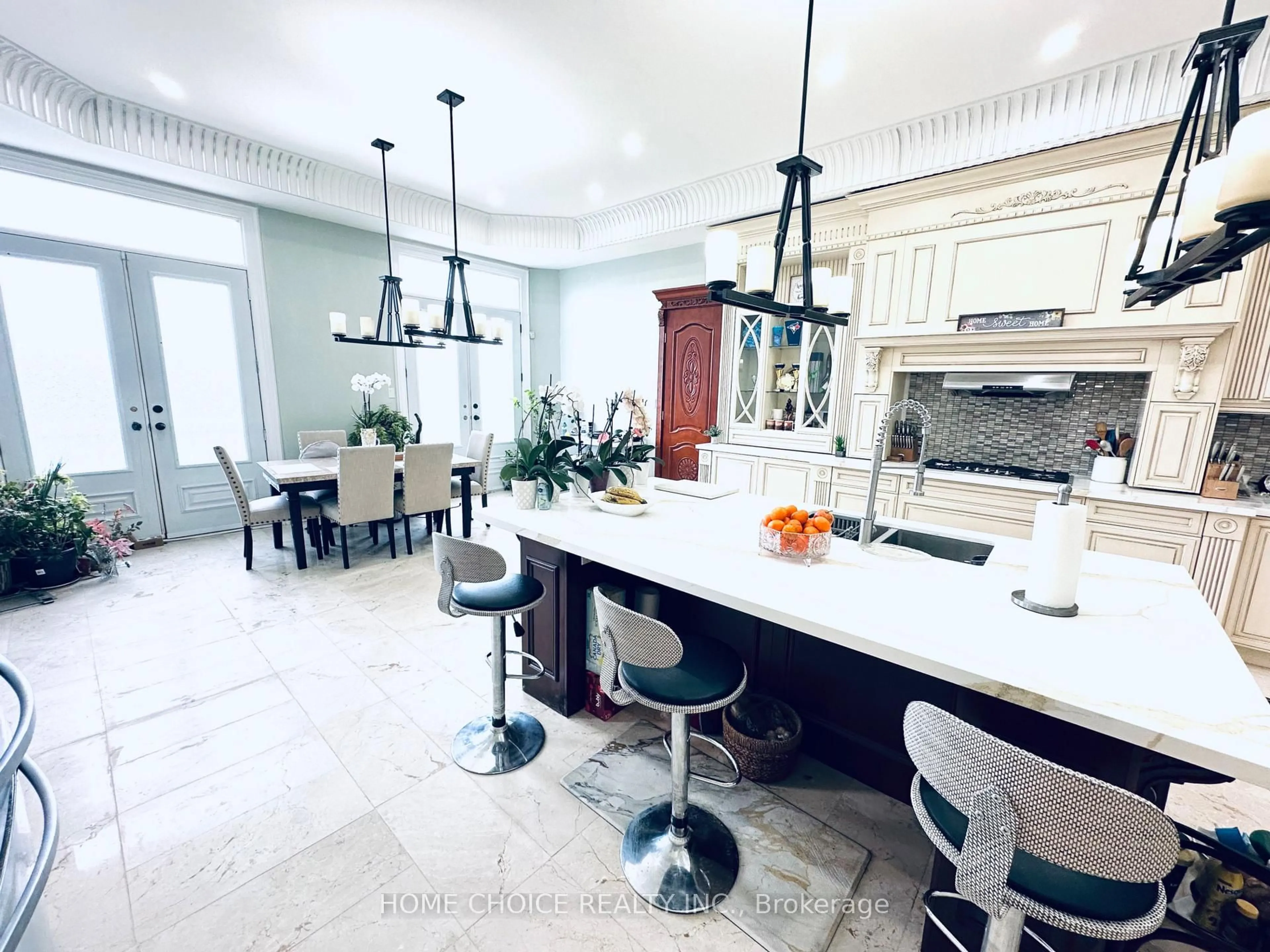 Open concept kitchen, ceramic/tile floor for 3 Stanley Carberry Dr, Brampton Ontario L6P 0C2