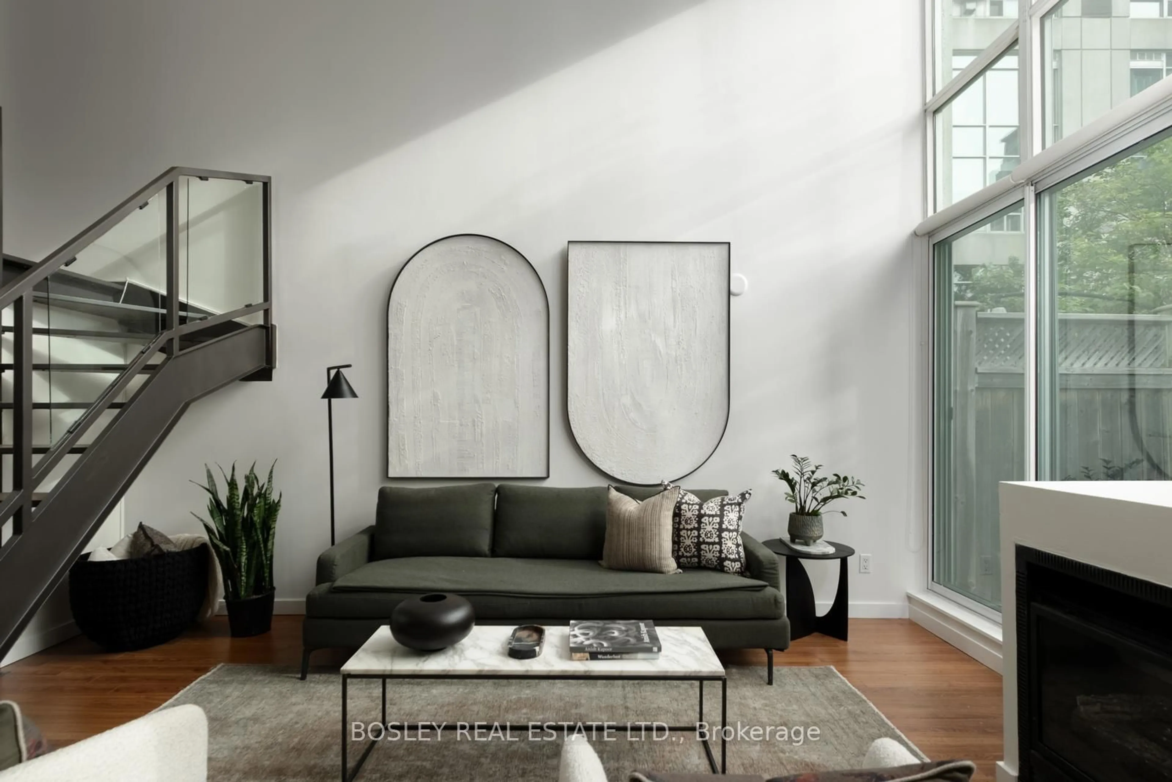 Living room with furniture, unknown for 250 Manitoba St #503, Toronto Ontario M8Y 4G8