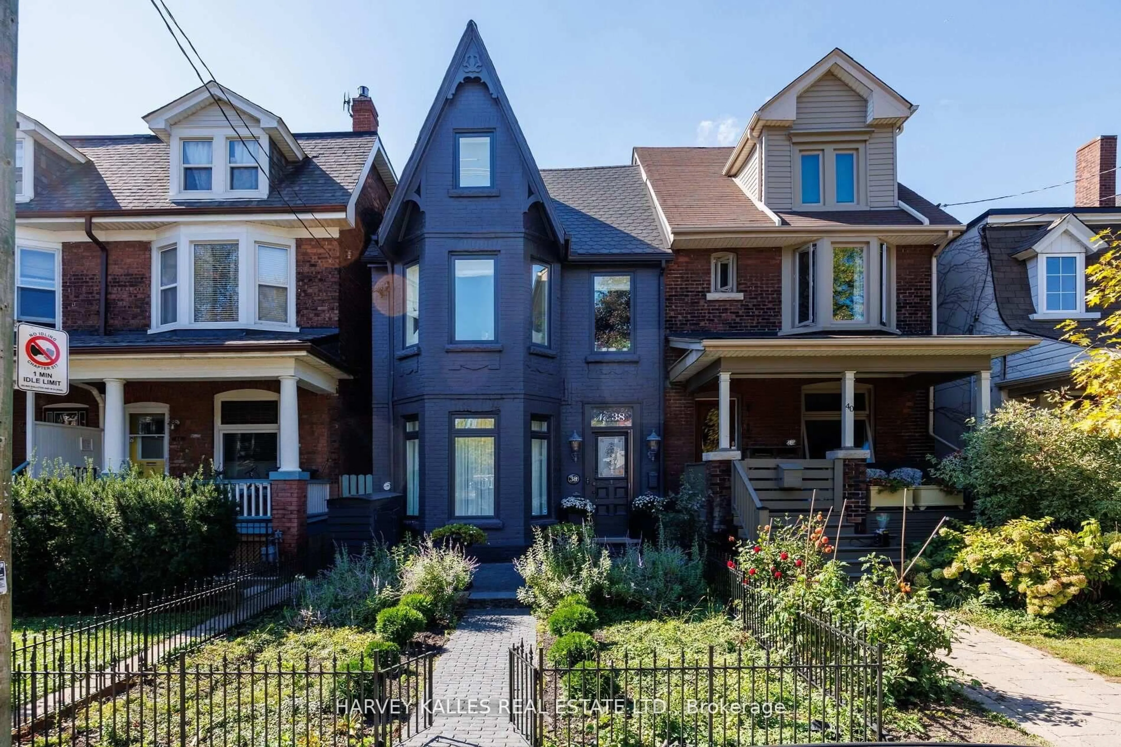Home with brick exterior material, street for 38 Sorauren Ave, Toronto Ontario M6R 2C7