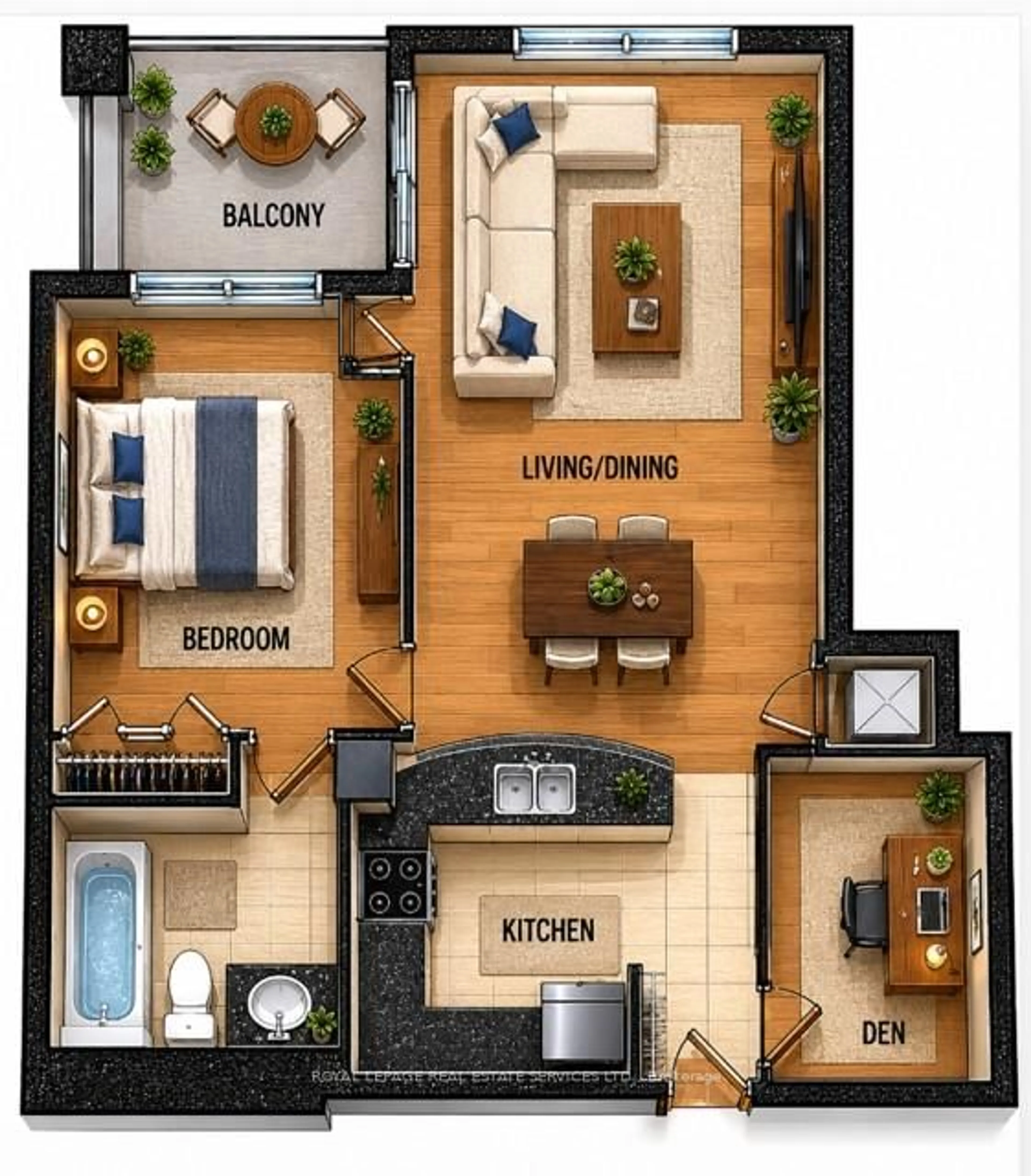 Floor plan for 2083 Lake Shore Blvd #1113, Toronto Ontario M8V 4G2