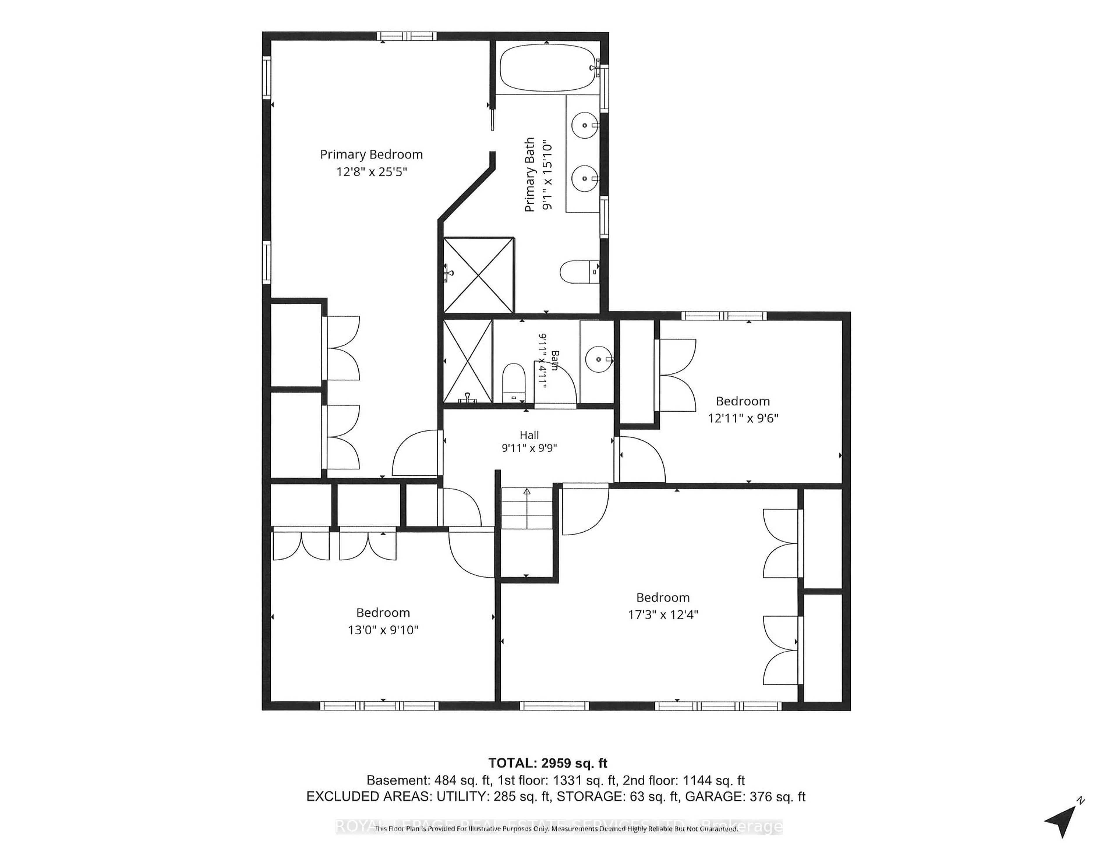 Floor plan for 1705 Mazo Cres, Mississauga Ontario L5J 1Y9