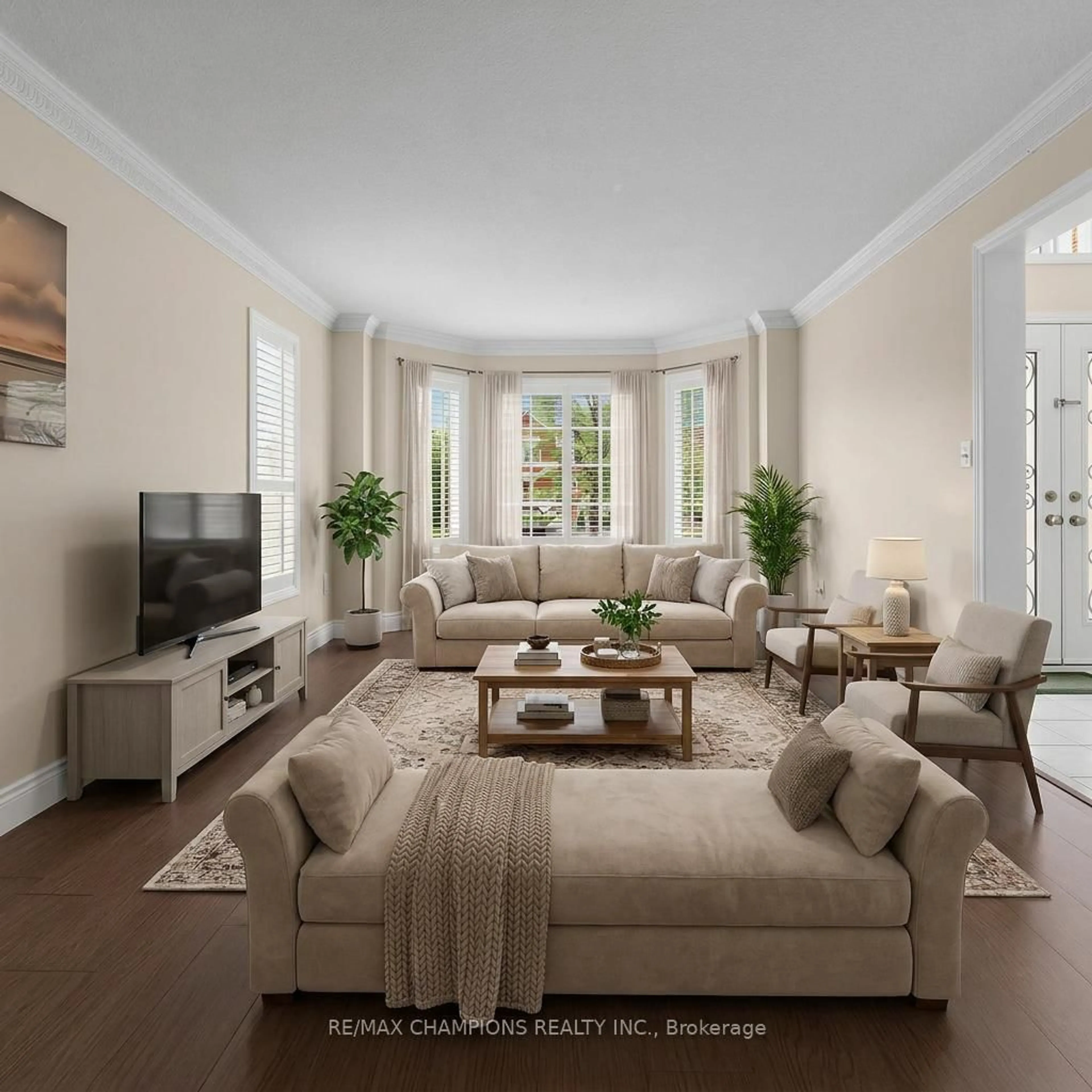 Living room with furniture, unknown for 1 Cluster Oak Pl, Brampton Ontario L6R 1V2