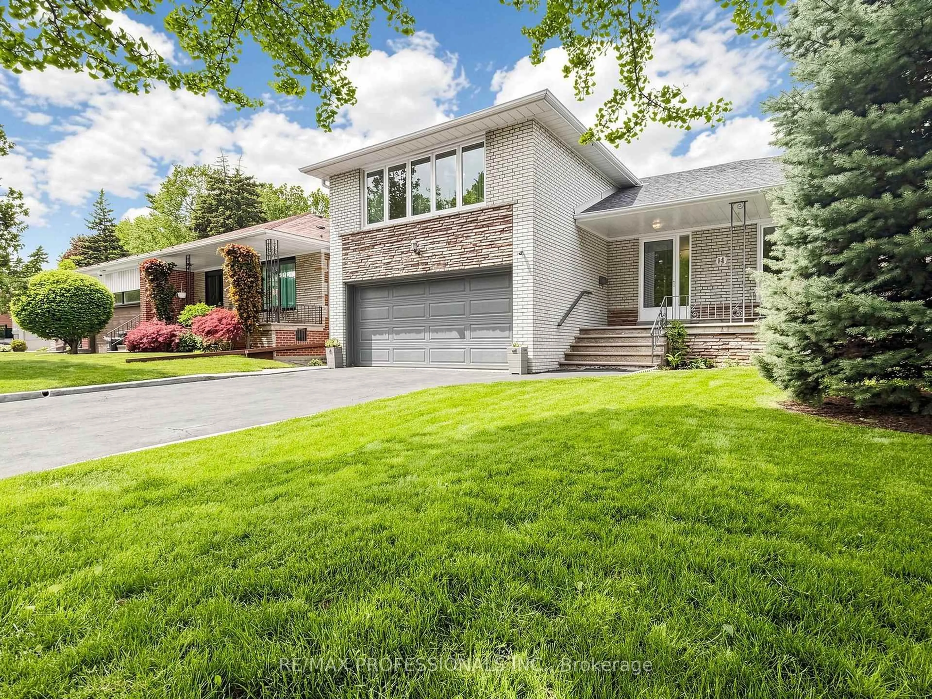 Home with brick exterior material, street for 14 Widdicombe Hill, Toronto Ontario M9R 1B3